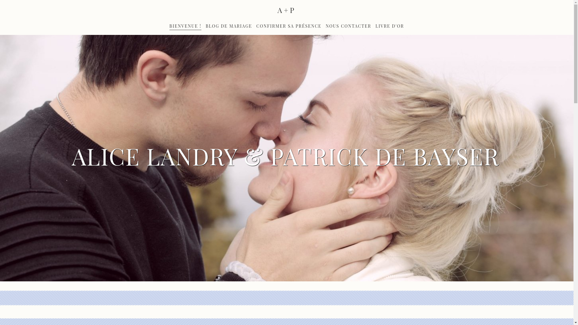 website screenshot of https://aliceetpatrick.com/