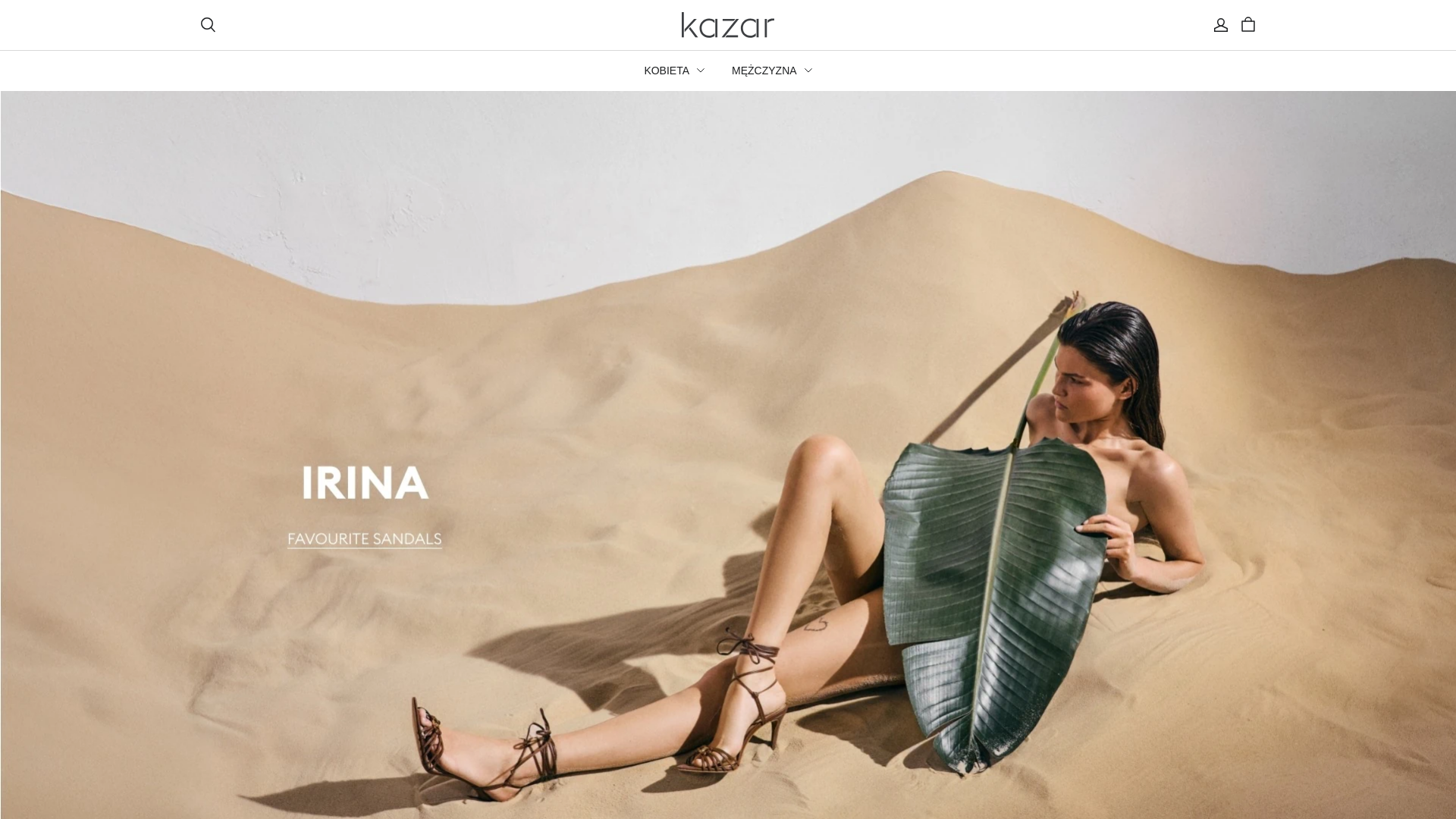 website screenshot of https://kazarrssaless.shop
