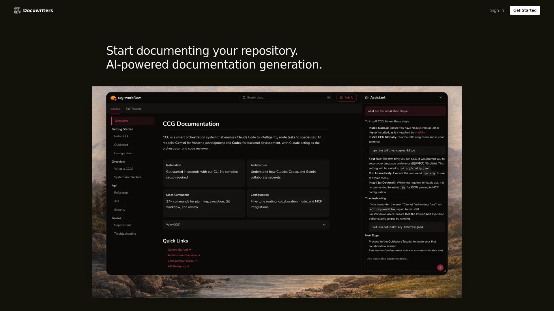 website screenshot of https://docuwriters.com/