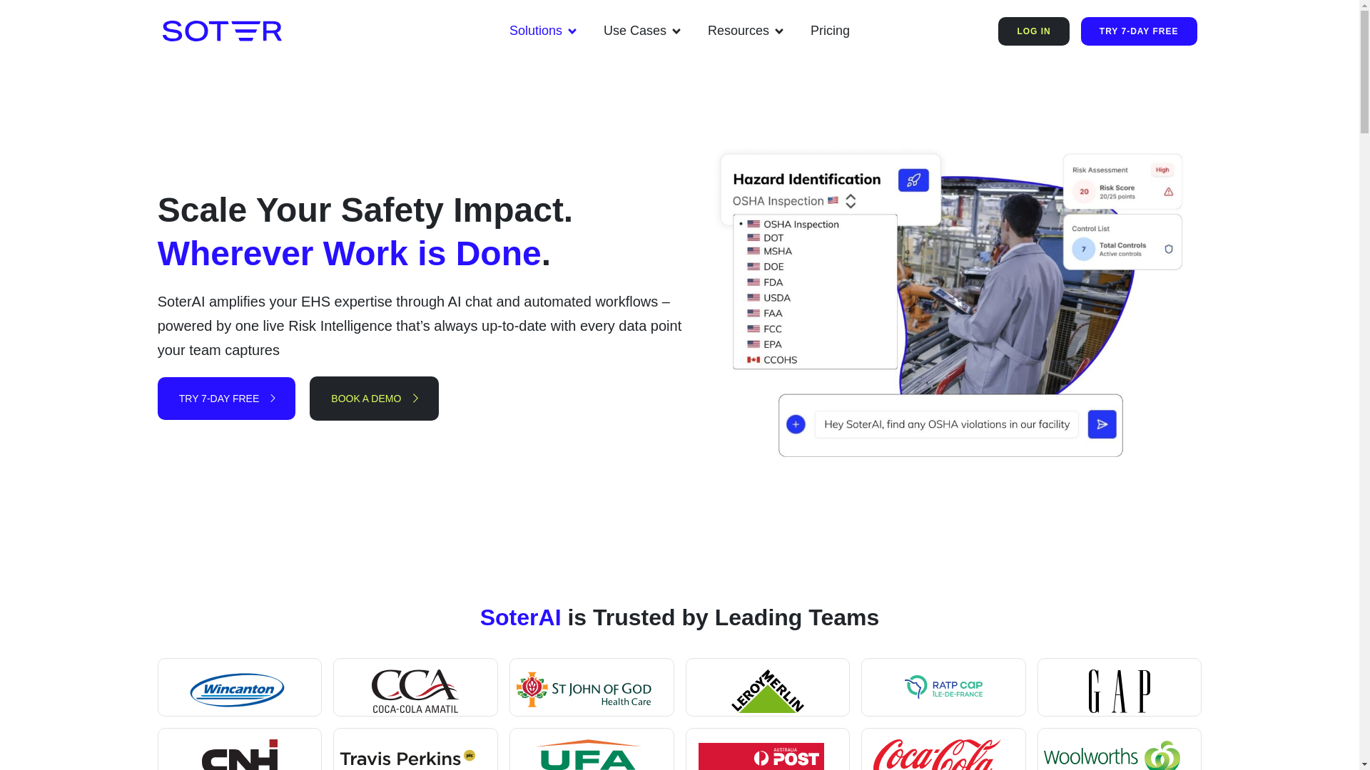 website screenshot of https://hqsoterai.com/