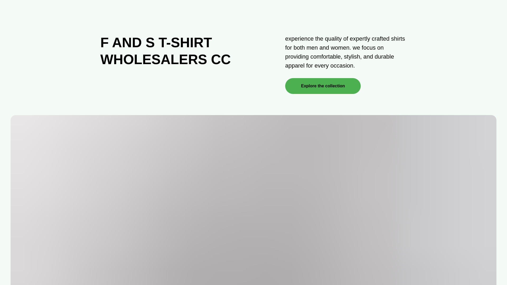 website screenshot of https://fandstshirtwholesalers.com/