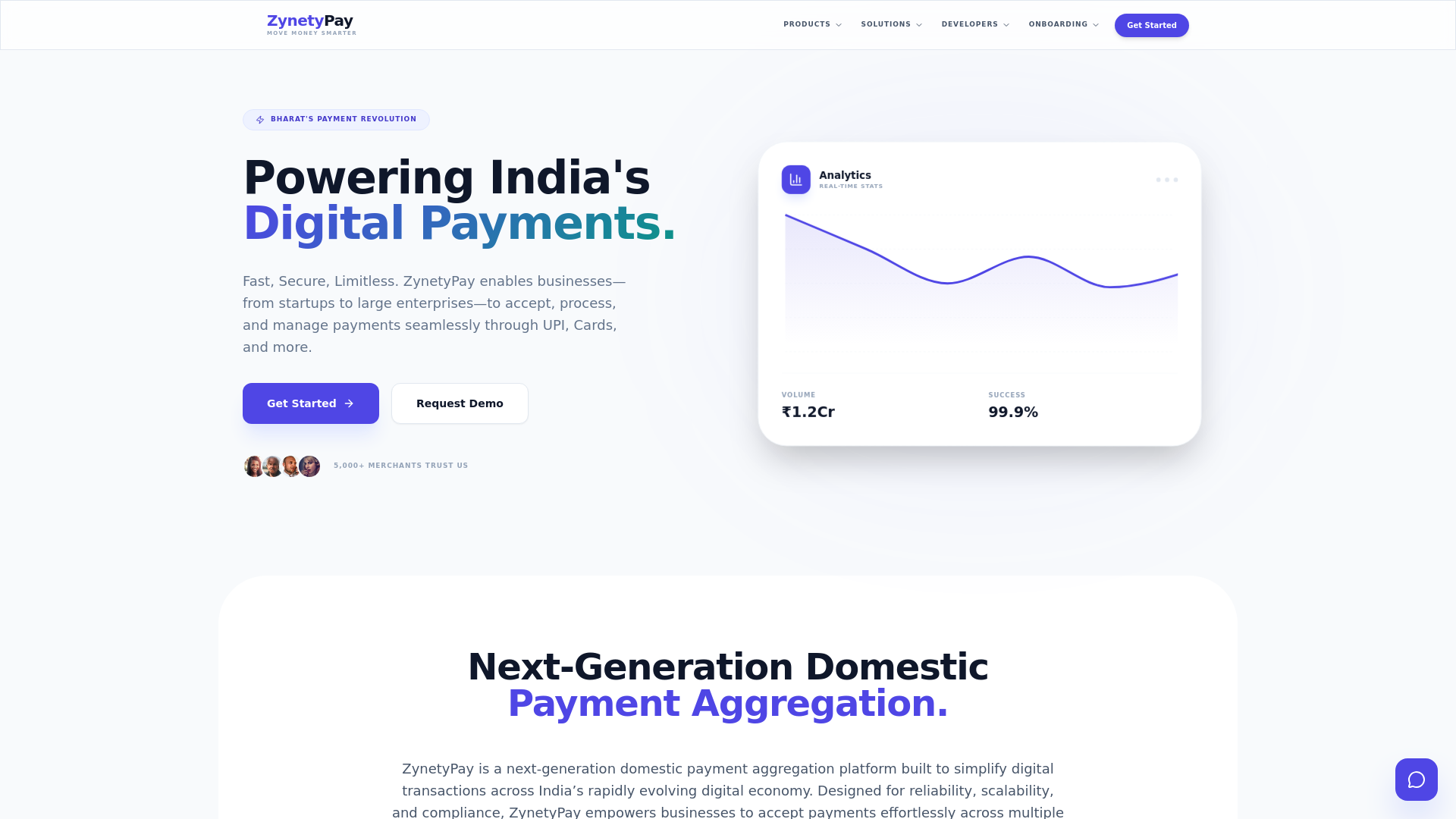 website screenshot of https://zynetypay.com/