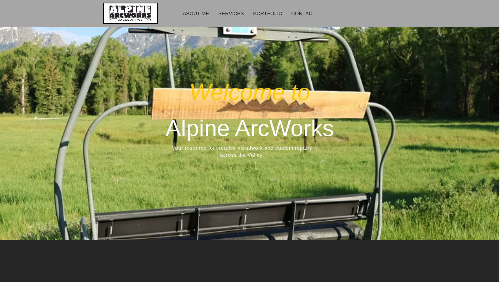 website screenshot of https://alpinearcworks.net/