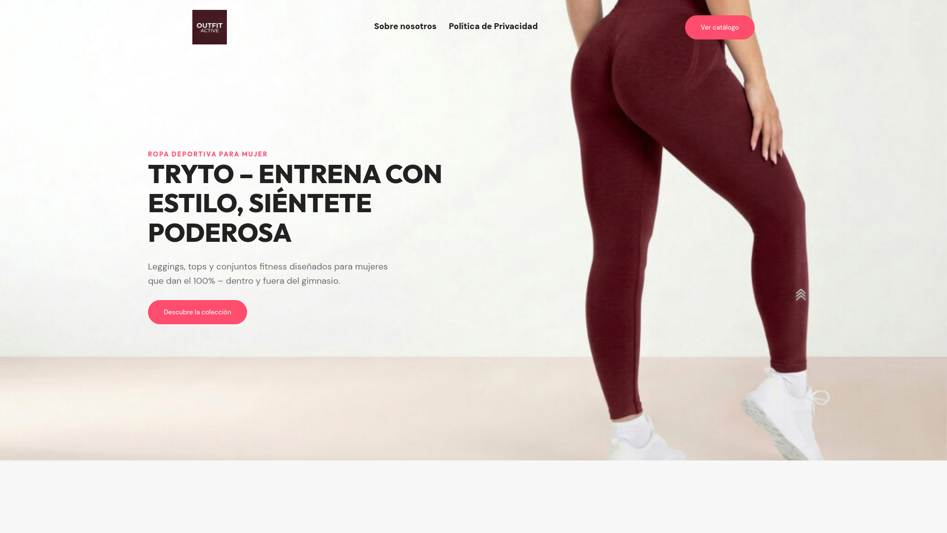 website screenshot of https://outfitactive.es