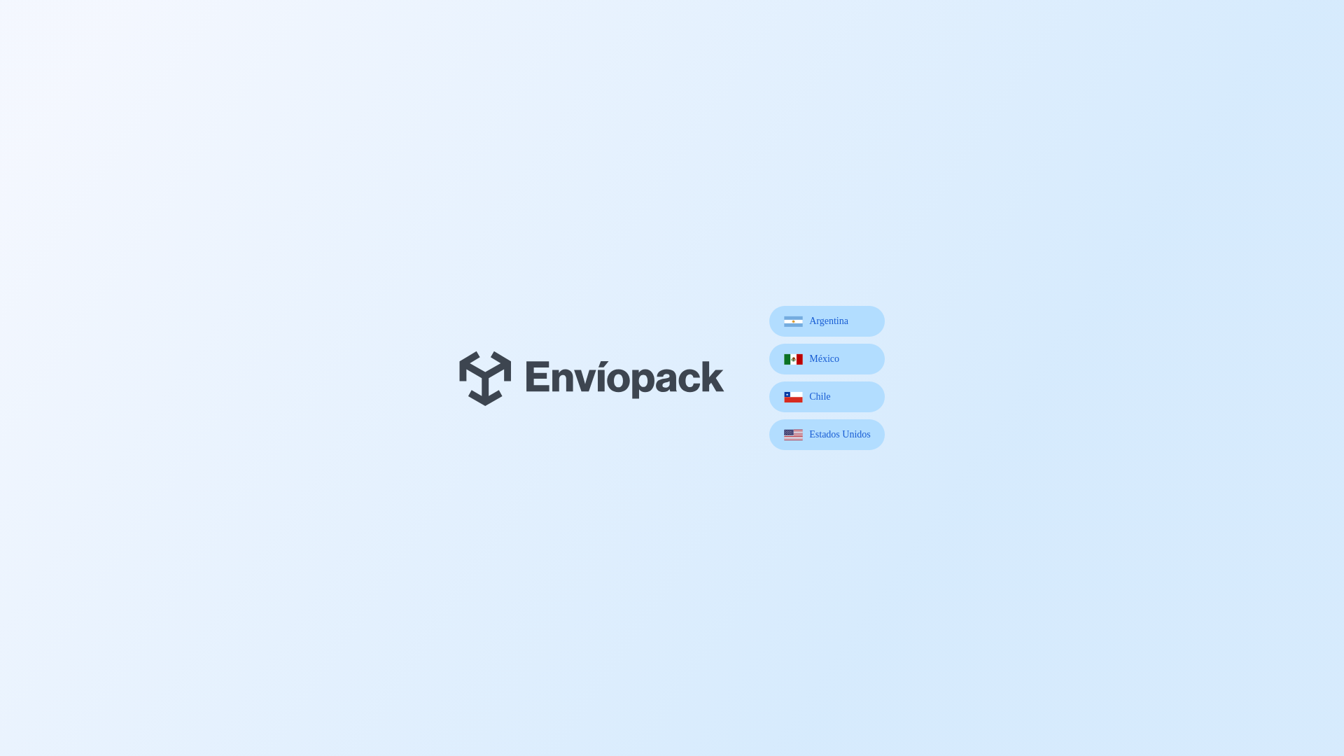 website screenshot of https://enviopackpro.com/