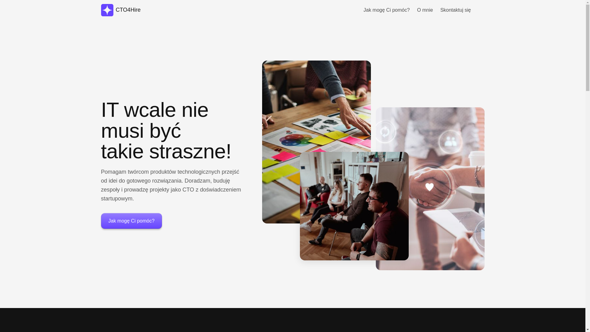 website screenshot of https://cto4hire.pages.dev/