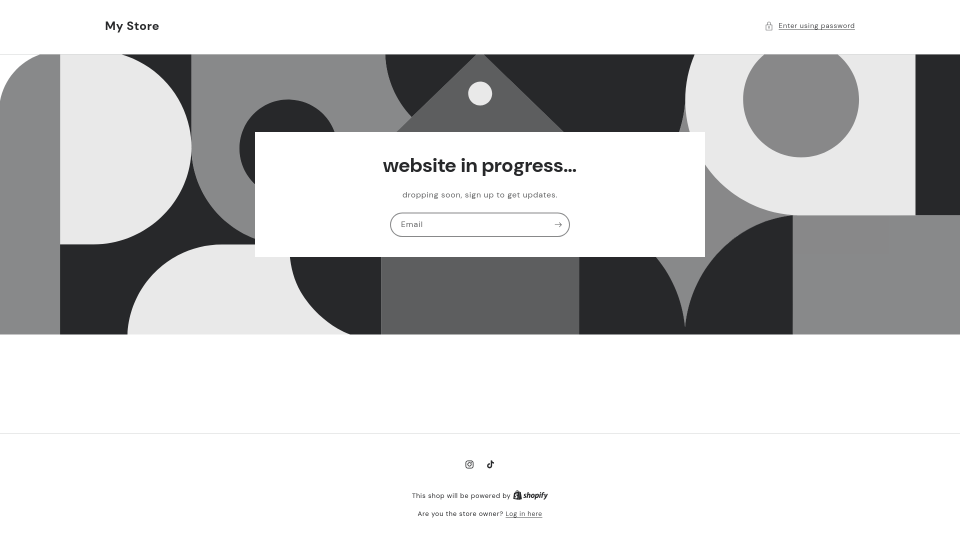 website screenshot of https://rackapparel.shop/