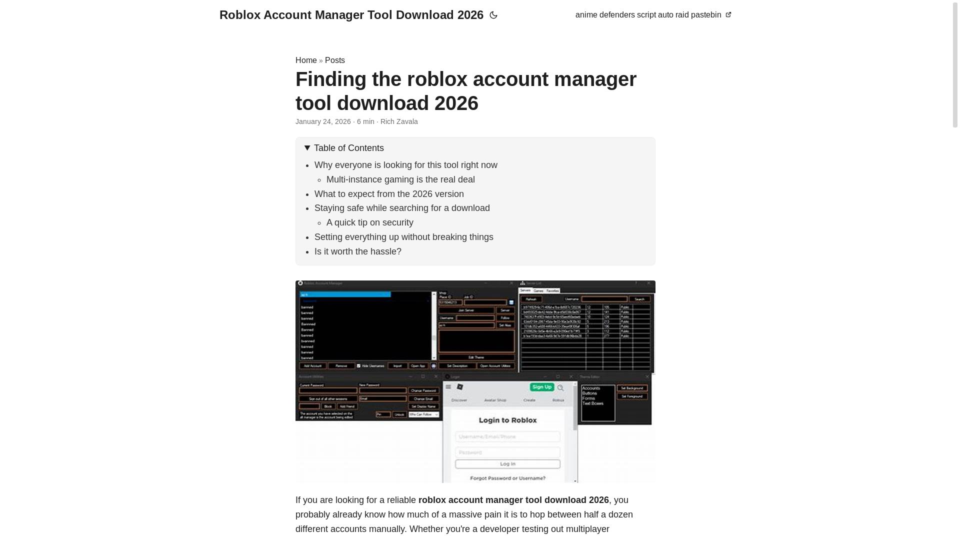 website screenshot of https://roblox-account-manager-tool-download-2026.pages.dev/