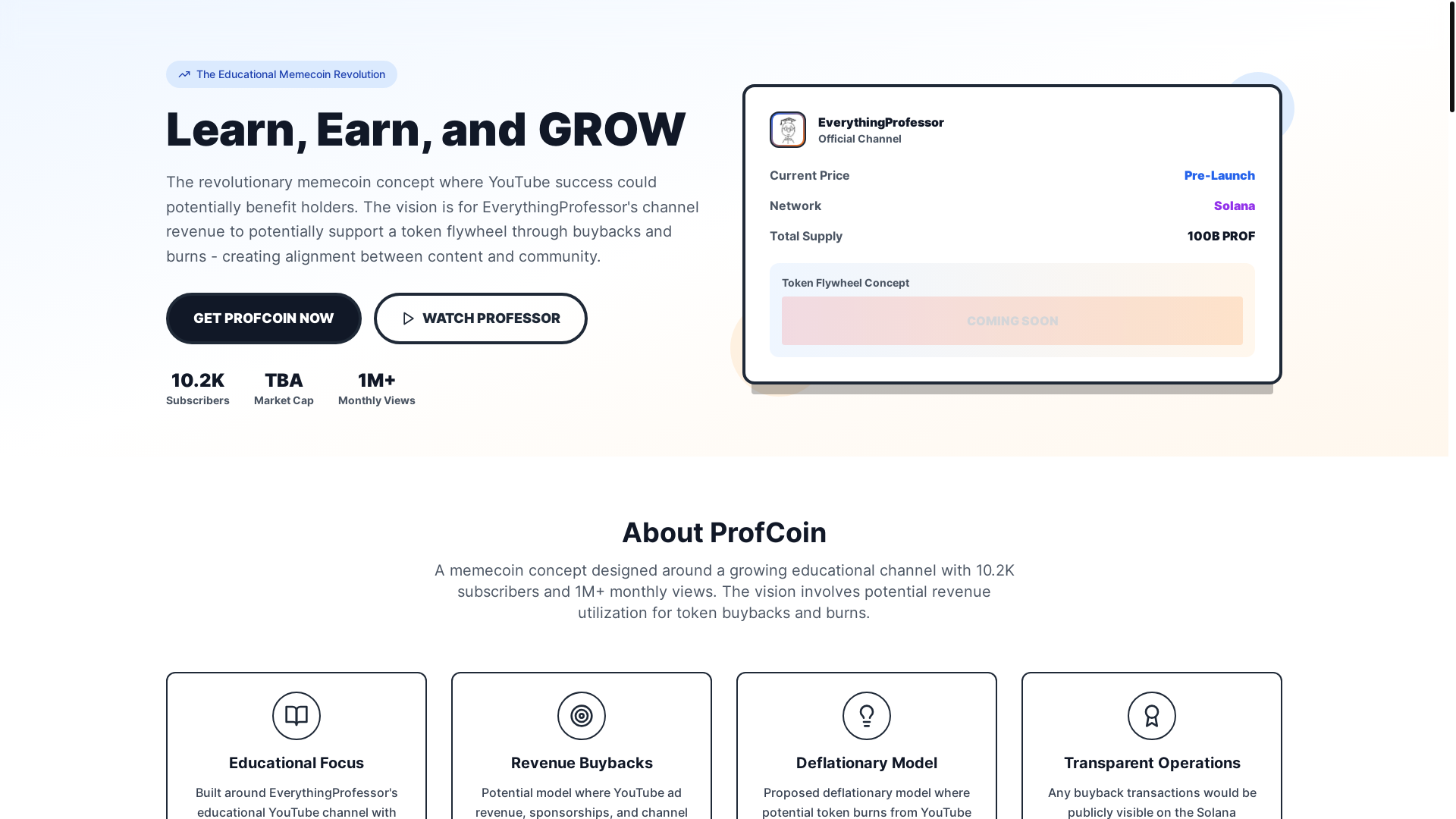 website screenshot of https://everythingprof.com/