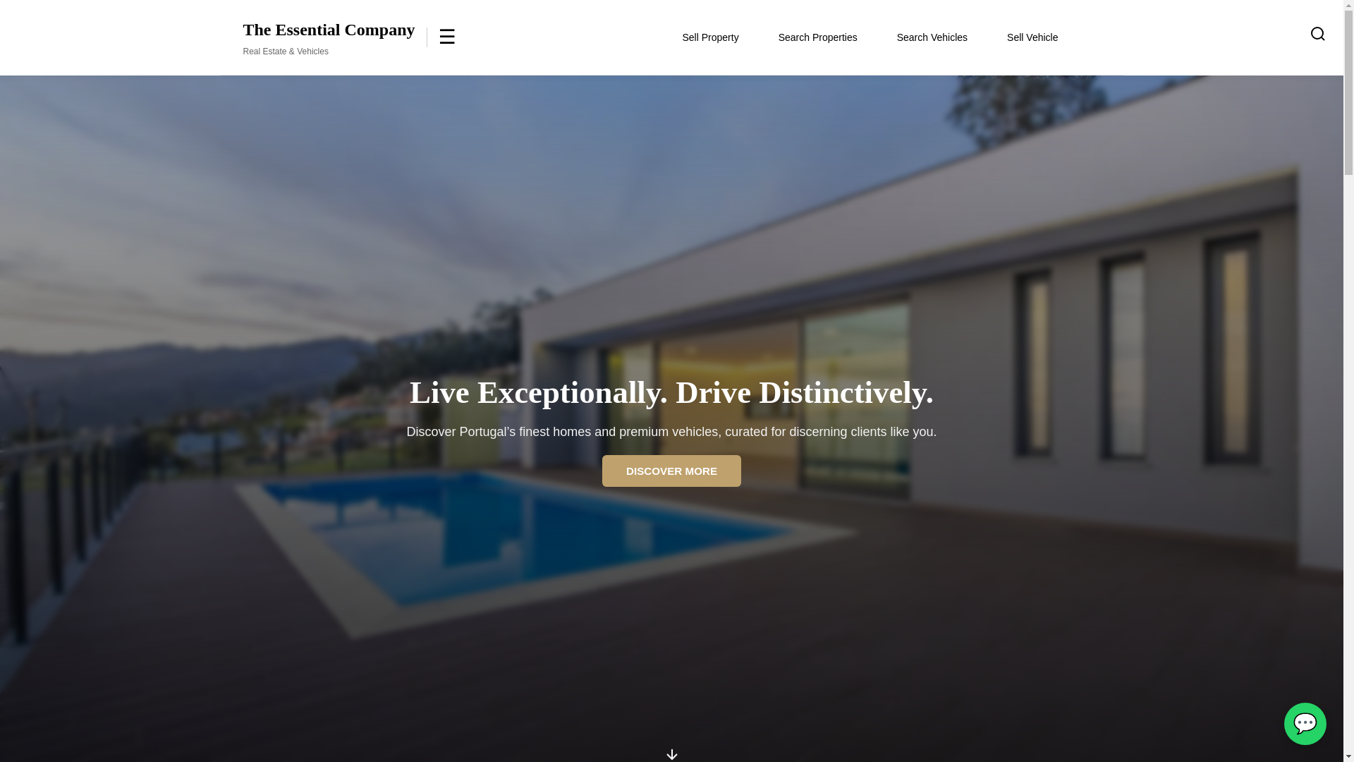 website screenshot of https://thessentialcompany.com/