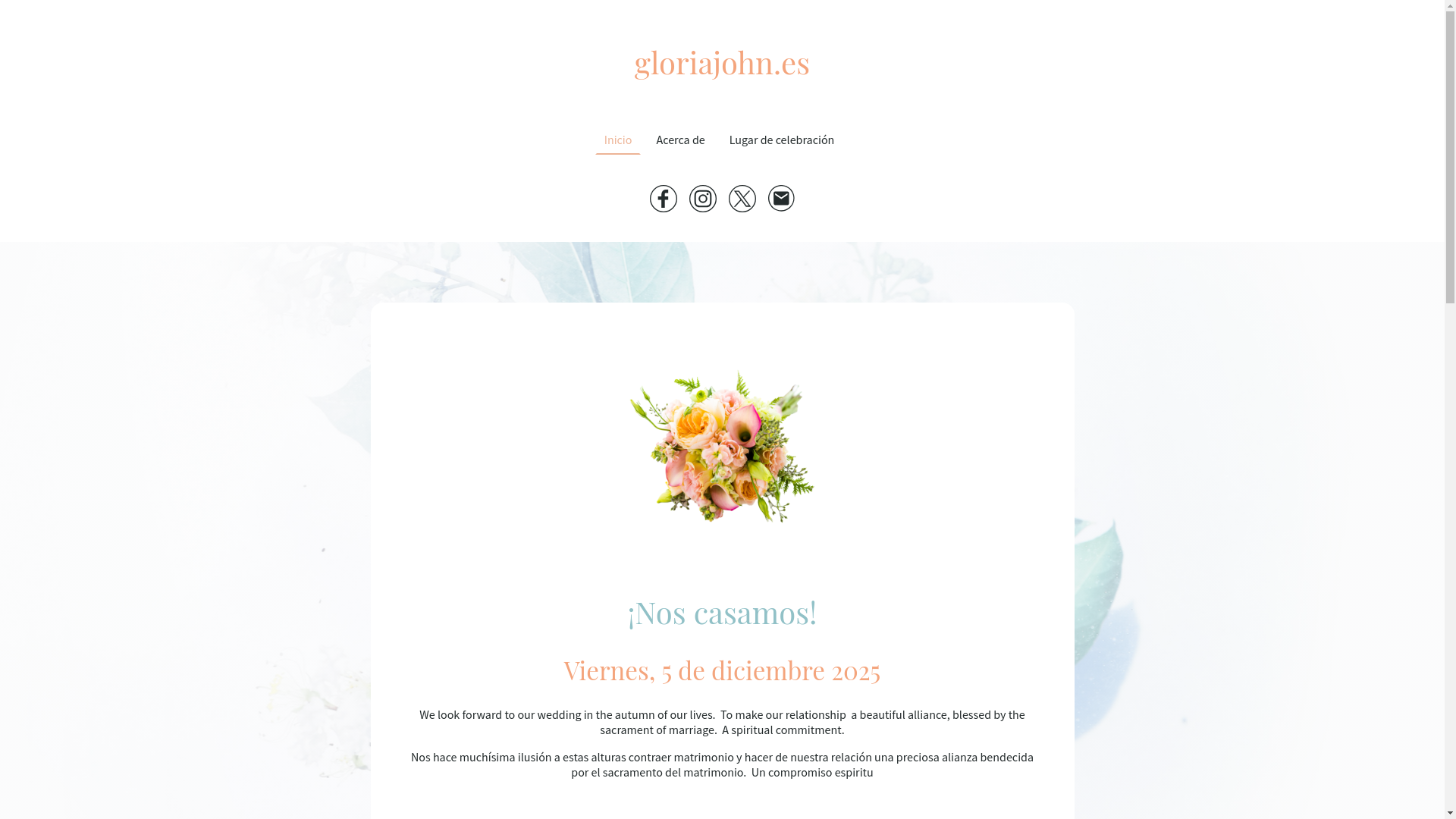 website screenshot of https://gloriajohn.es/