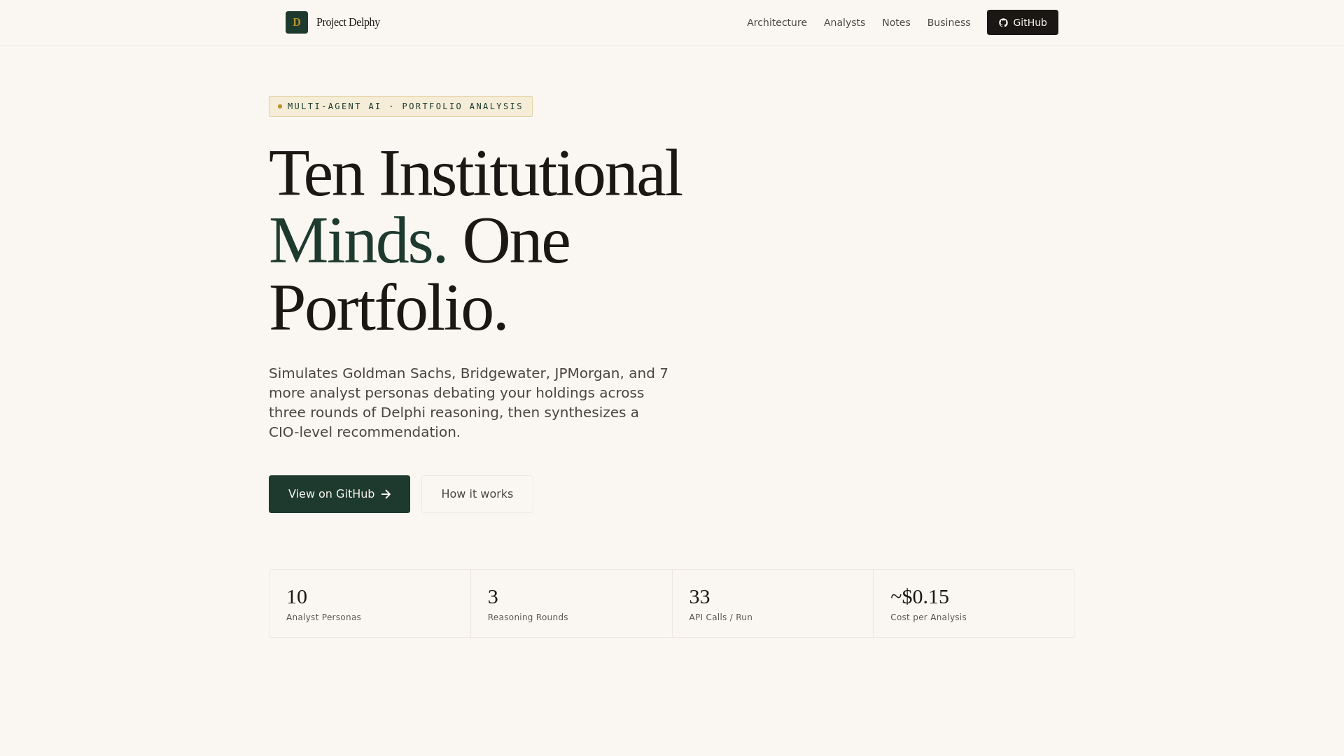 website screenshot of https://ensemble-finance-agent.pages.dev/