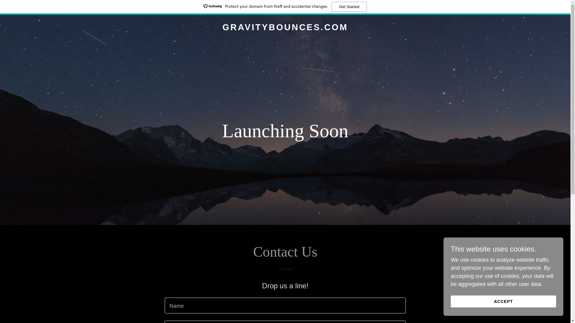 website screenshot of https://gravitybounces.com/