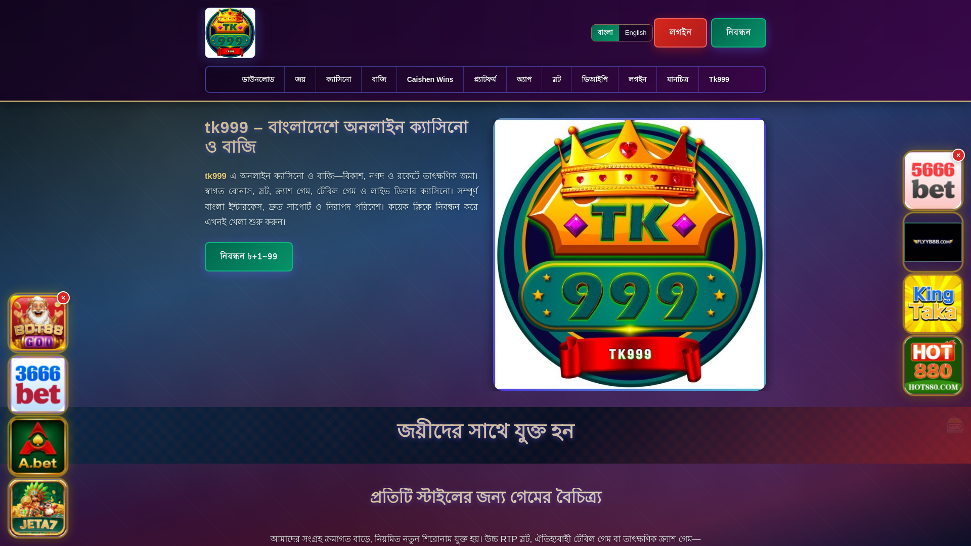 website screenshot of https://tk999ek.com/