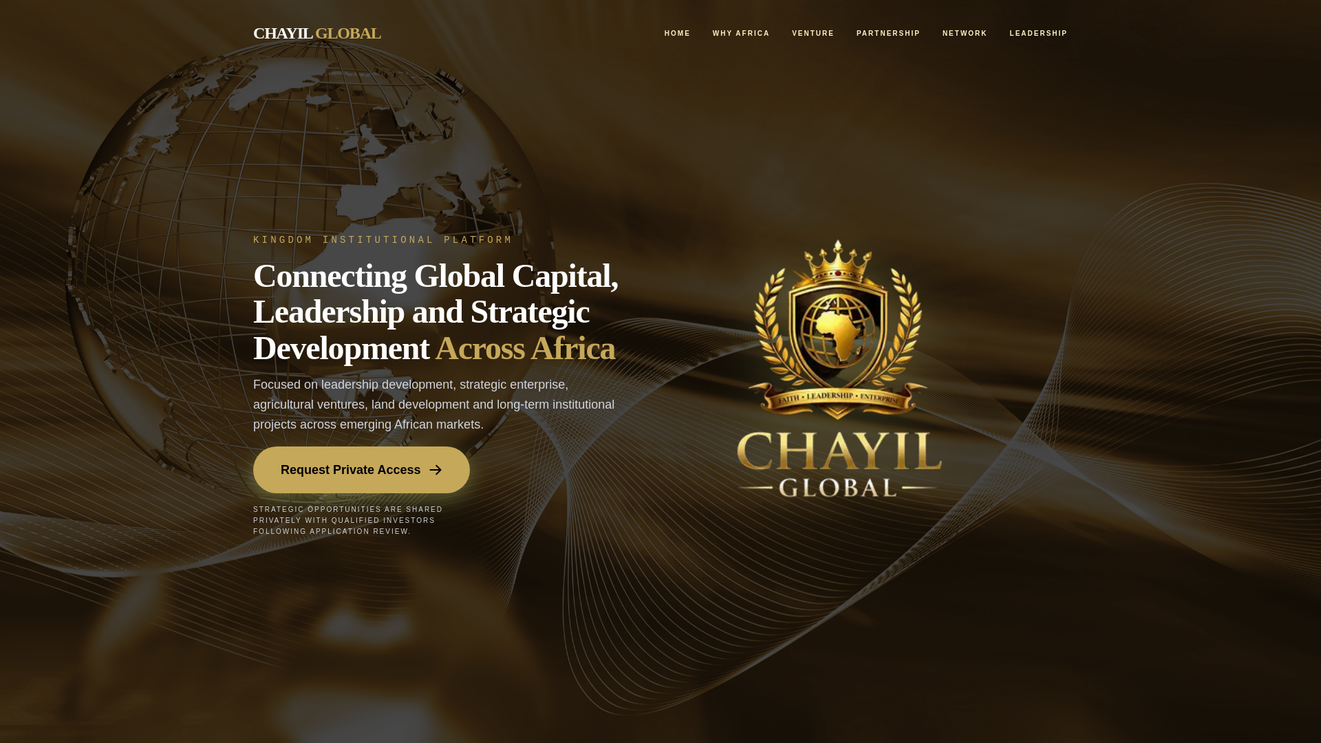 website screenshot of https://chayilfoundingnetwork.com/