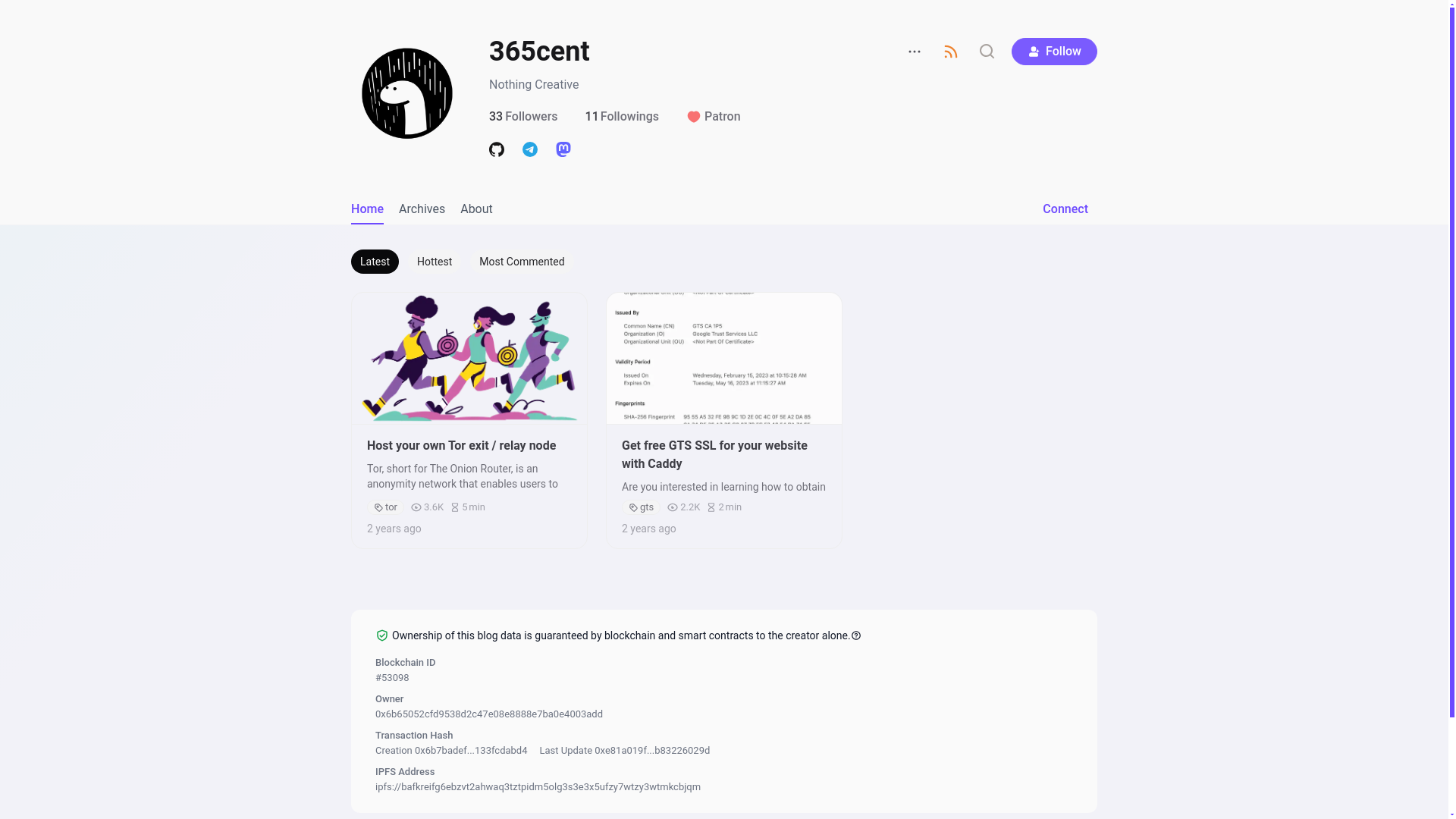 website screenshot of https://mx.sb