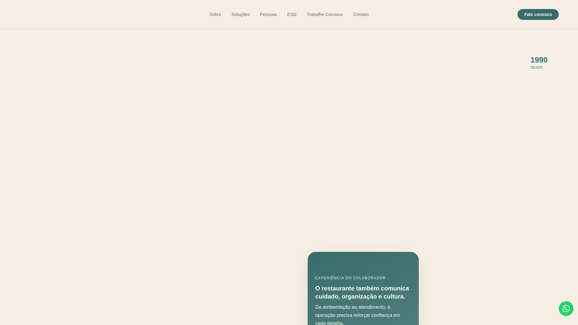 website screenshot of https://somossante.com.br/