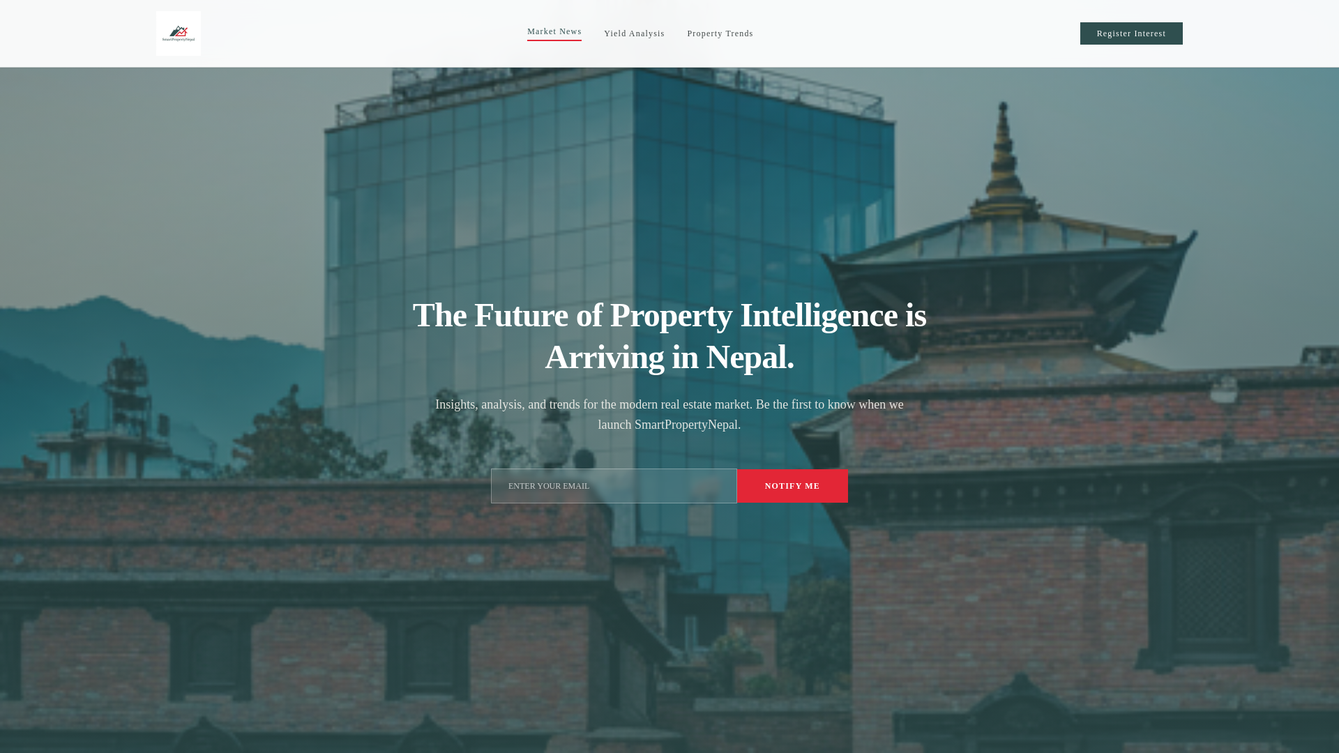 website screenshot of https://smartpropertynepal.com/