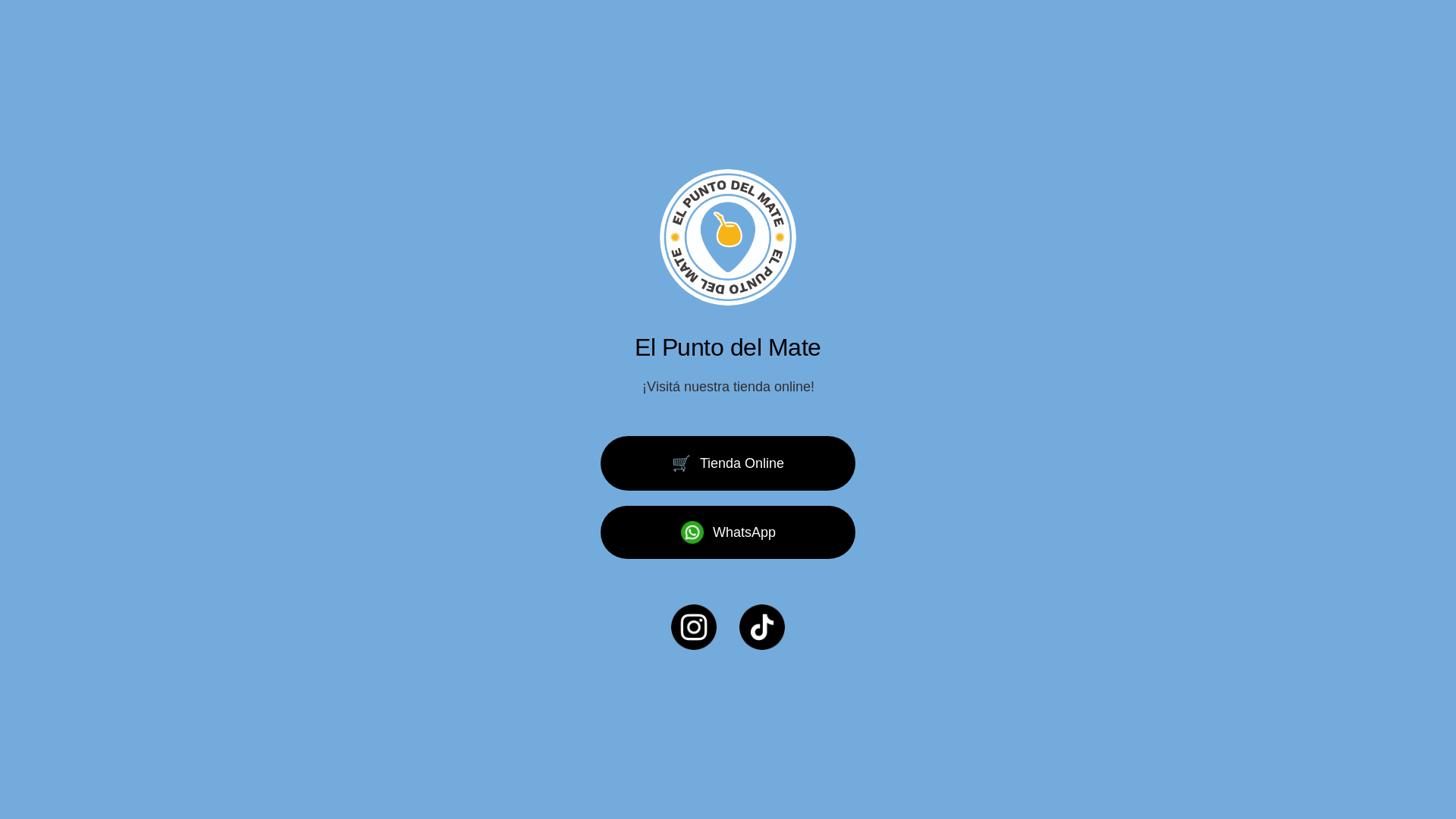 website screenshot of https://elpuntodelmate.com.ar/
