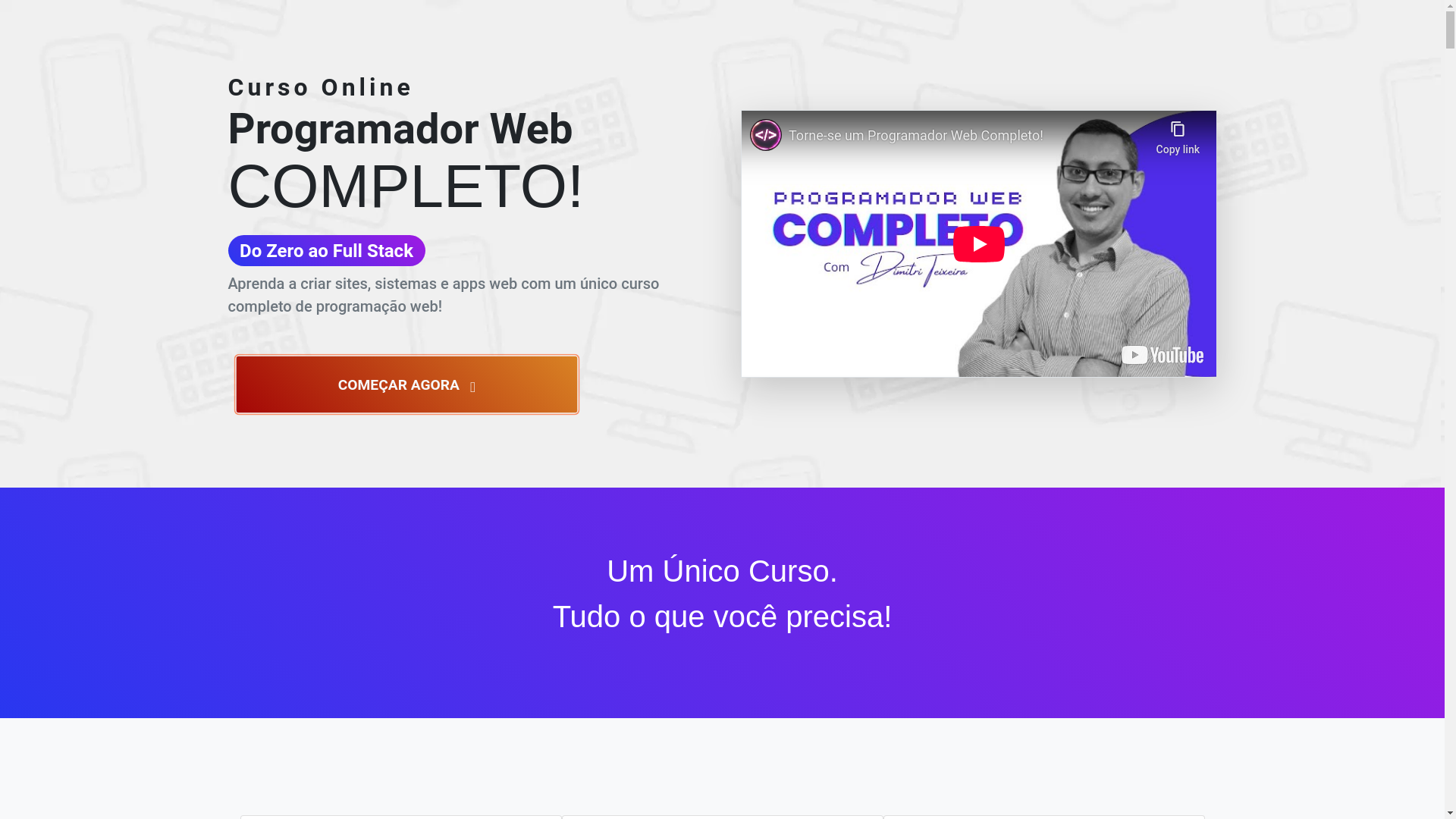 website screenshot of https://curso-programacao-web.com.br/