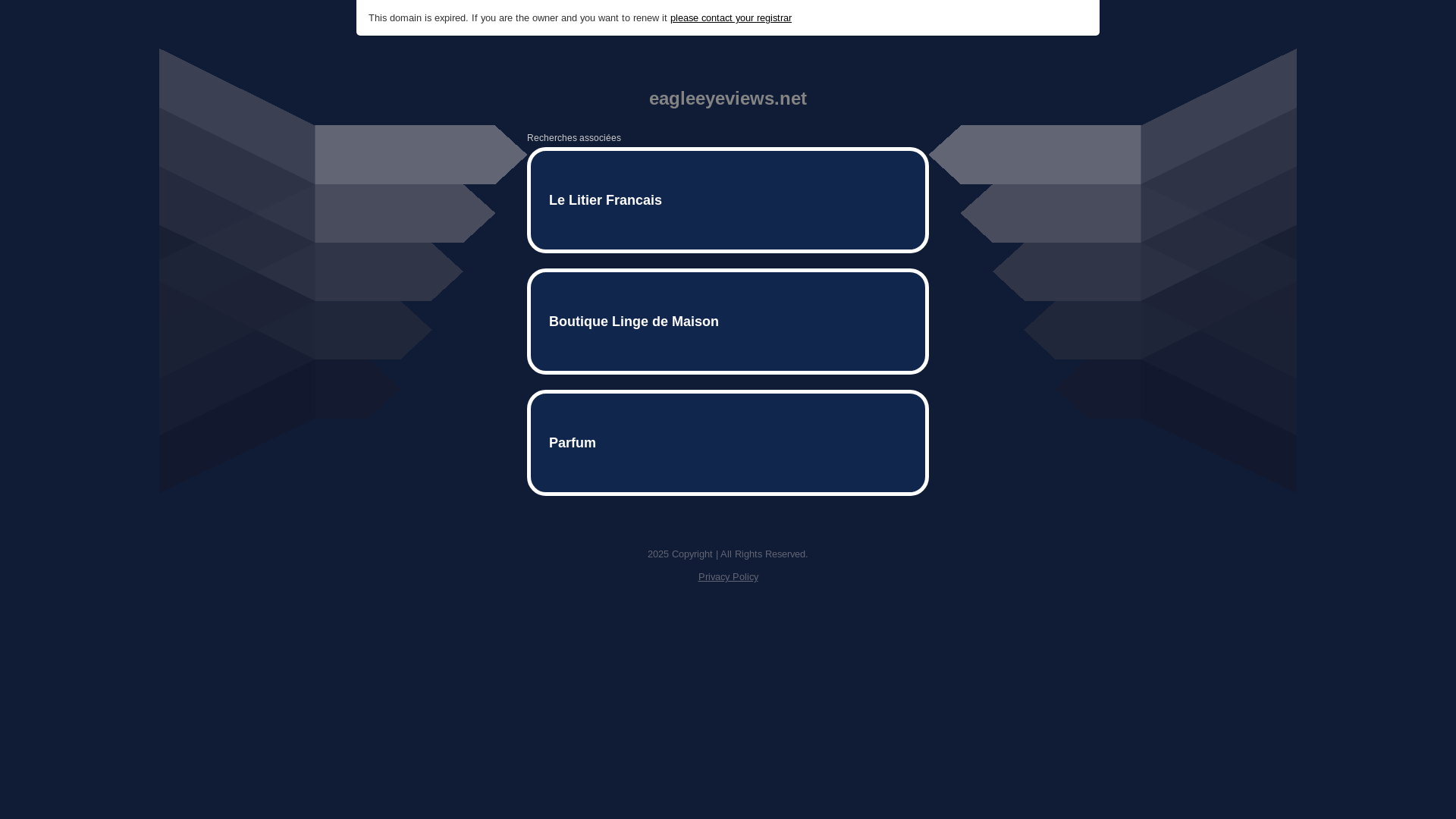 website screenshot of https://eagleeyeviews.net/