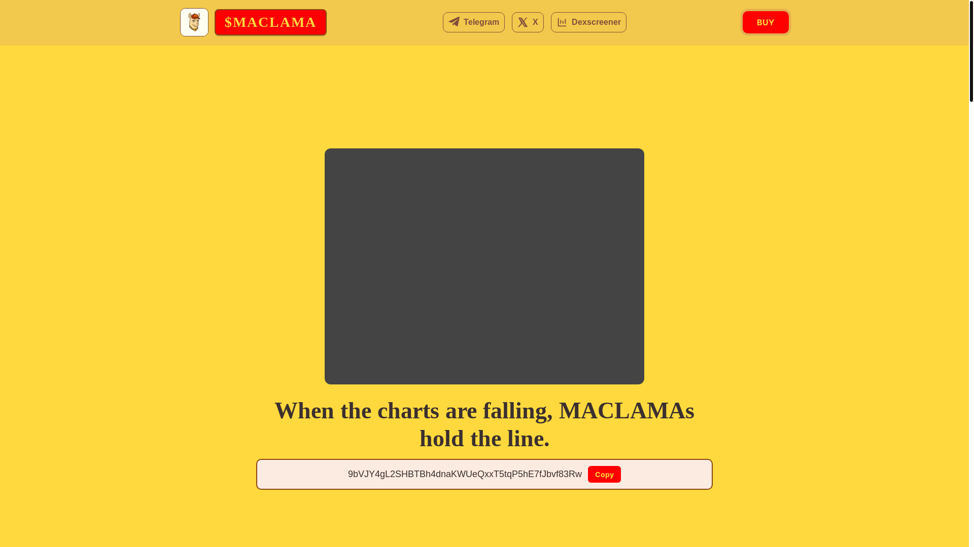 website screenshot of https://maclama.art/