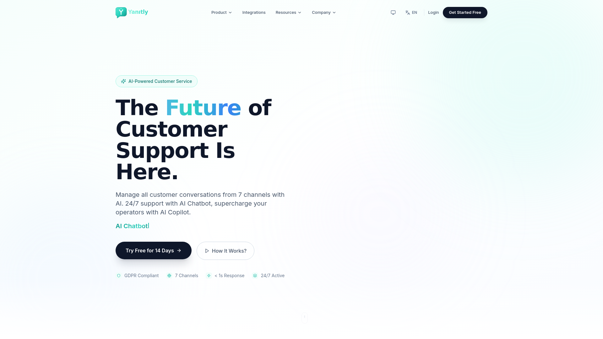 website screenshot of https://yanitly.com/