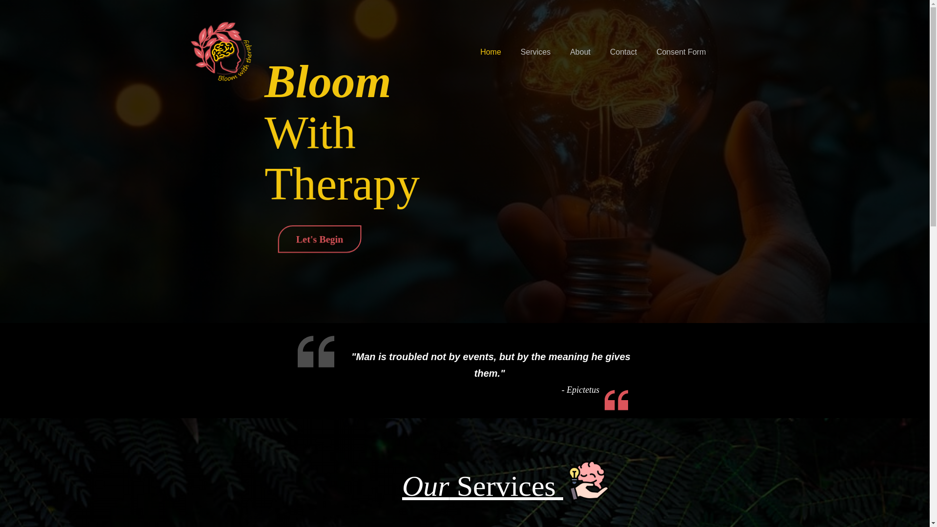 website screenshot of https://bloomtherapy.pages.dev/