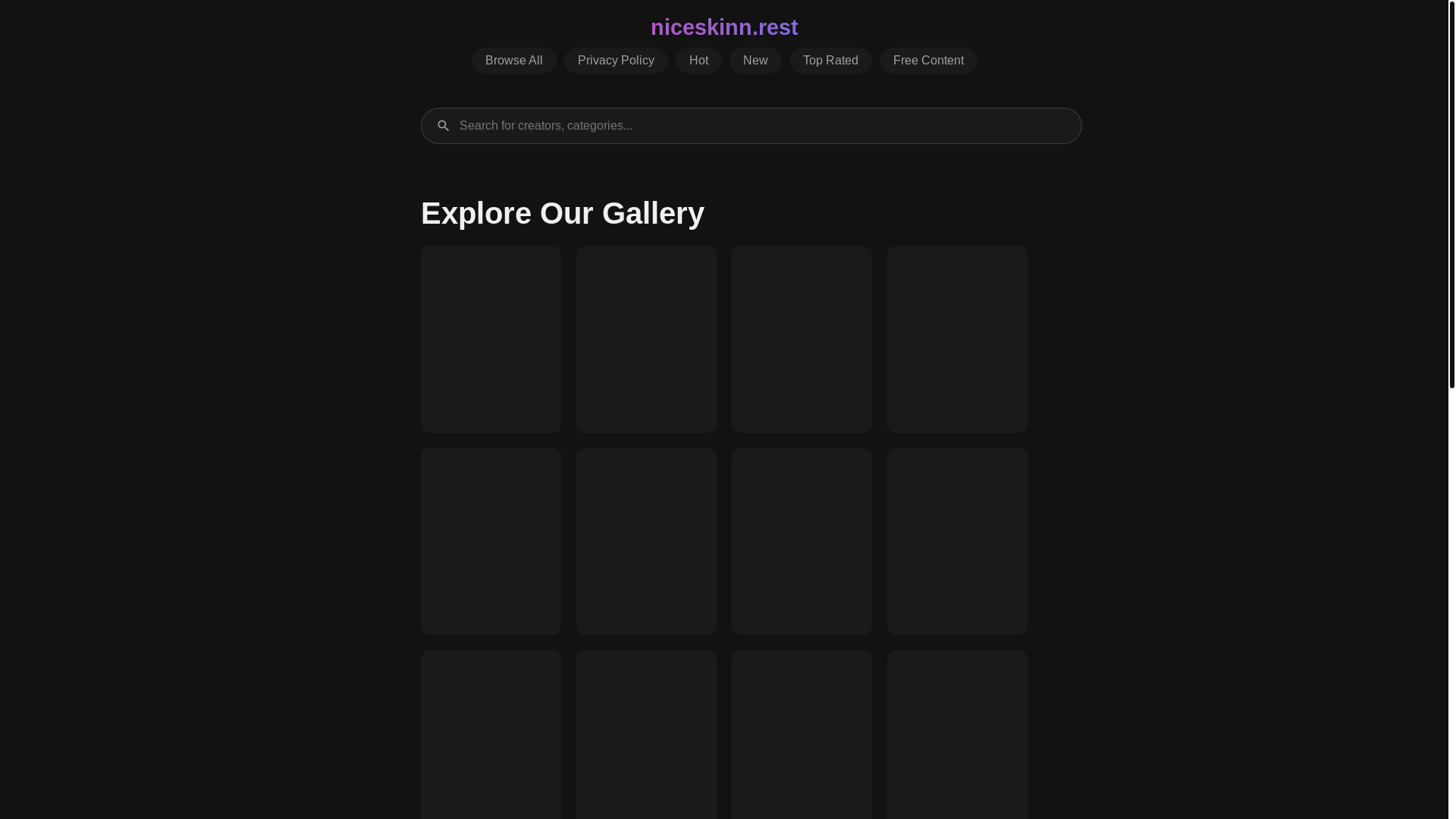 website screenshot of https://niceskinn.rest/