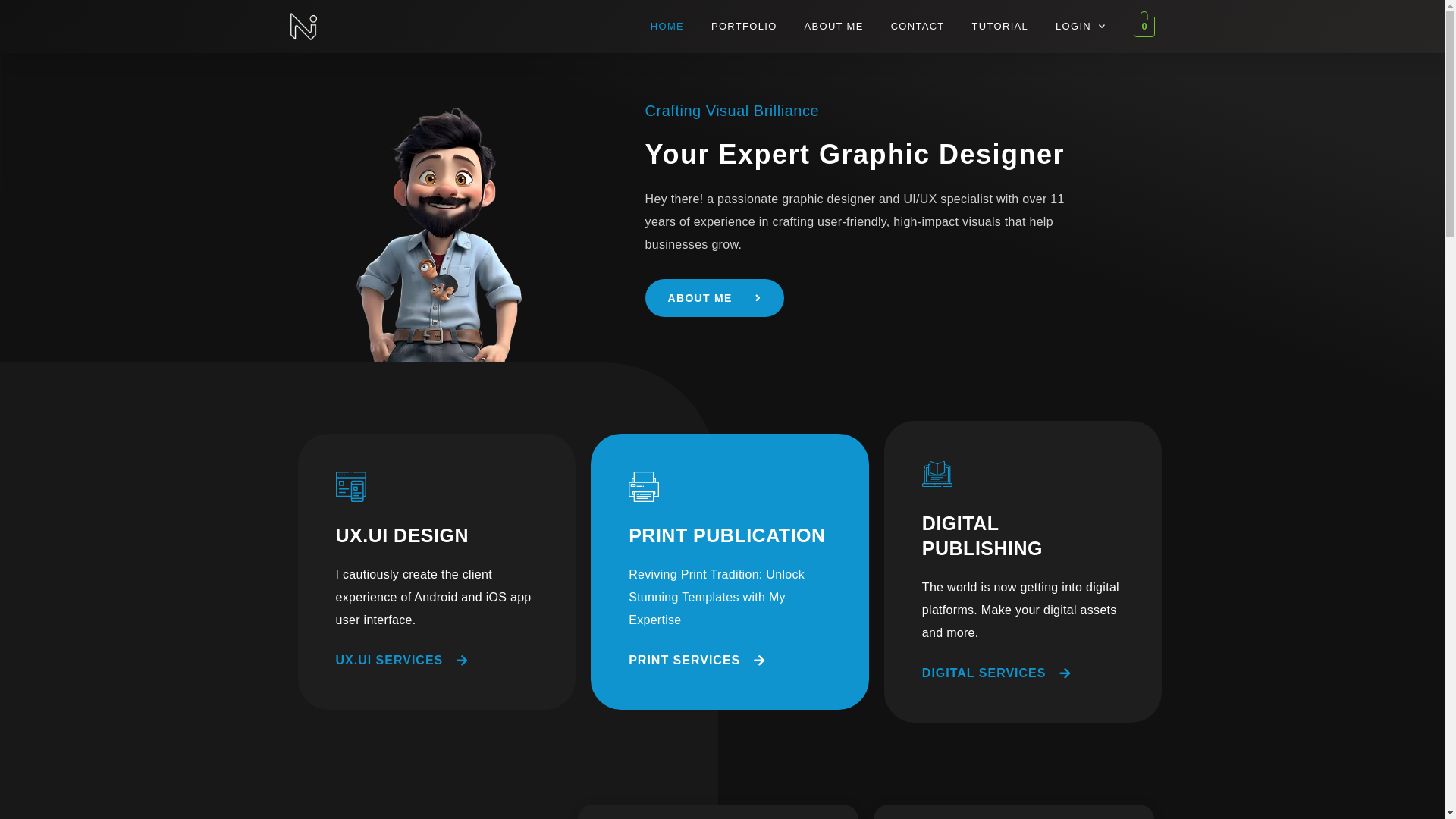 website screenshot of https://nexaink.me/