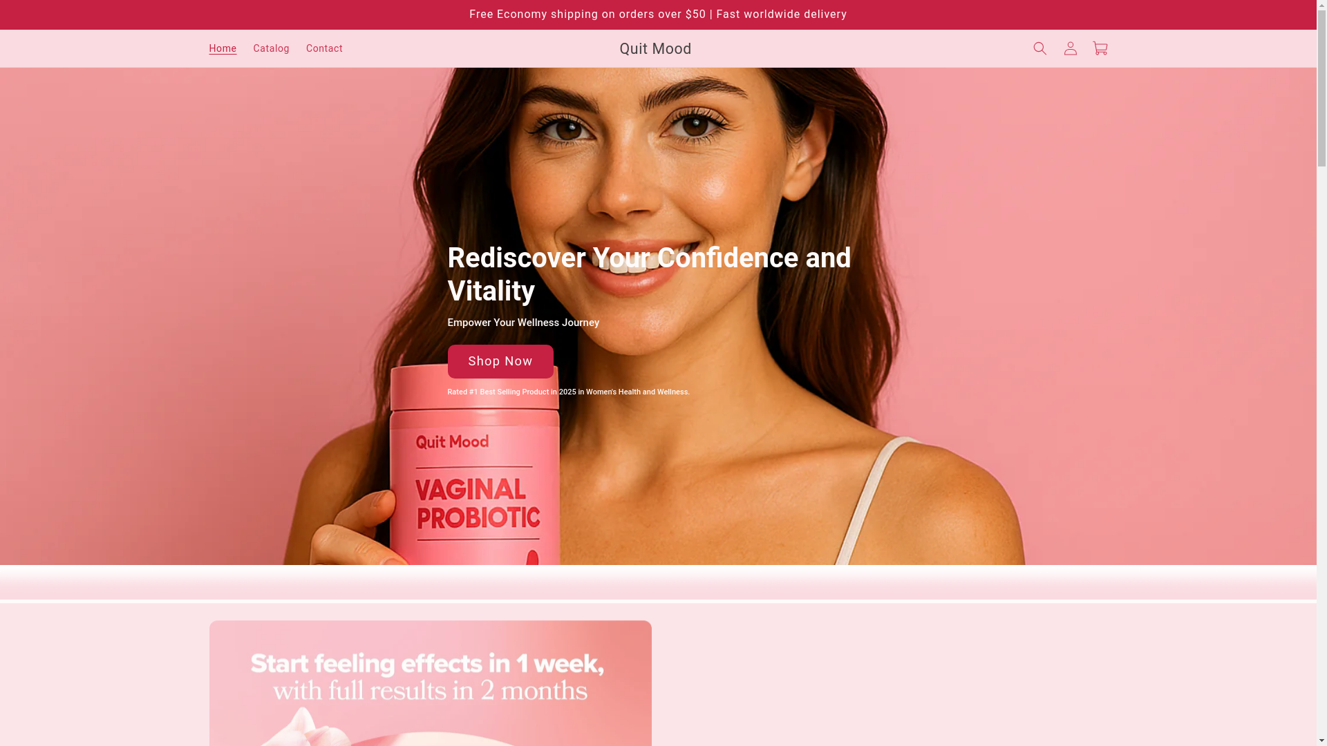 website screenshot of https://quitmood.shop/