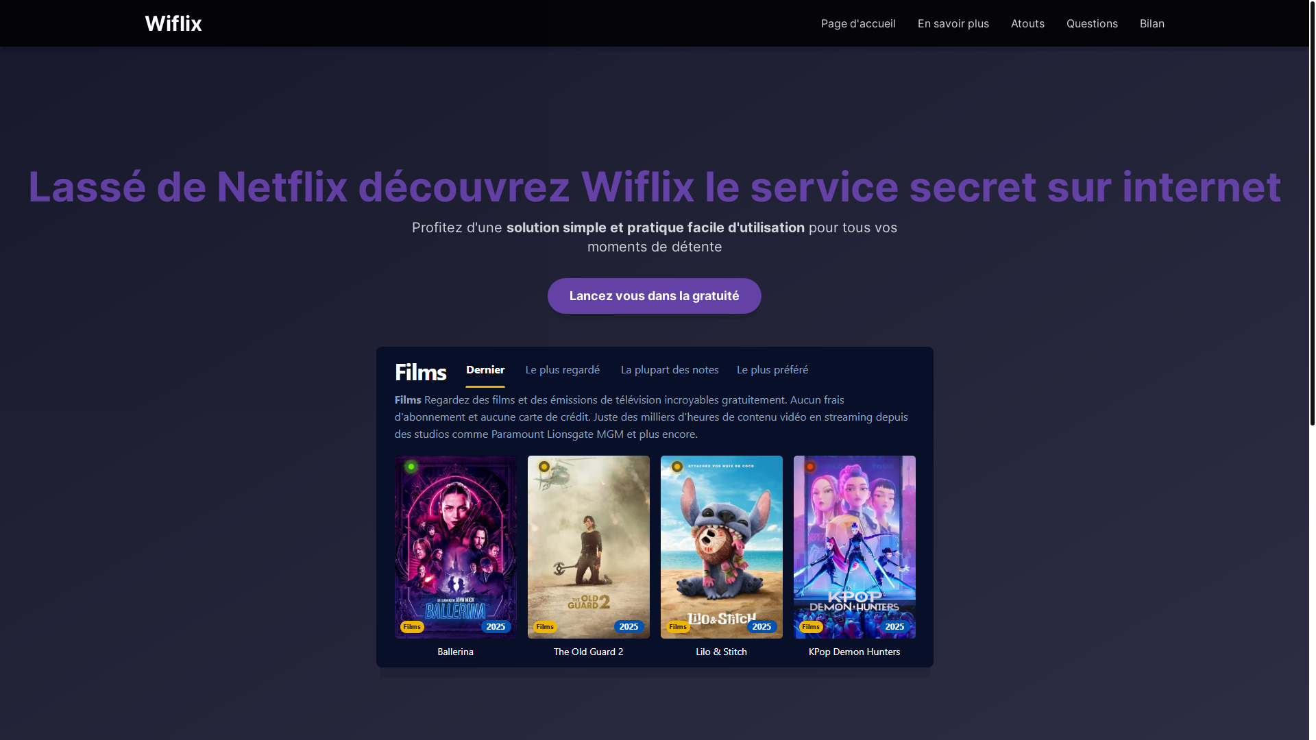 website screenshot of https://wiflix-5czt.pages.dev/