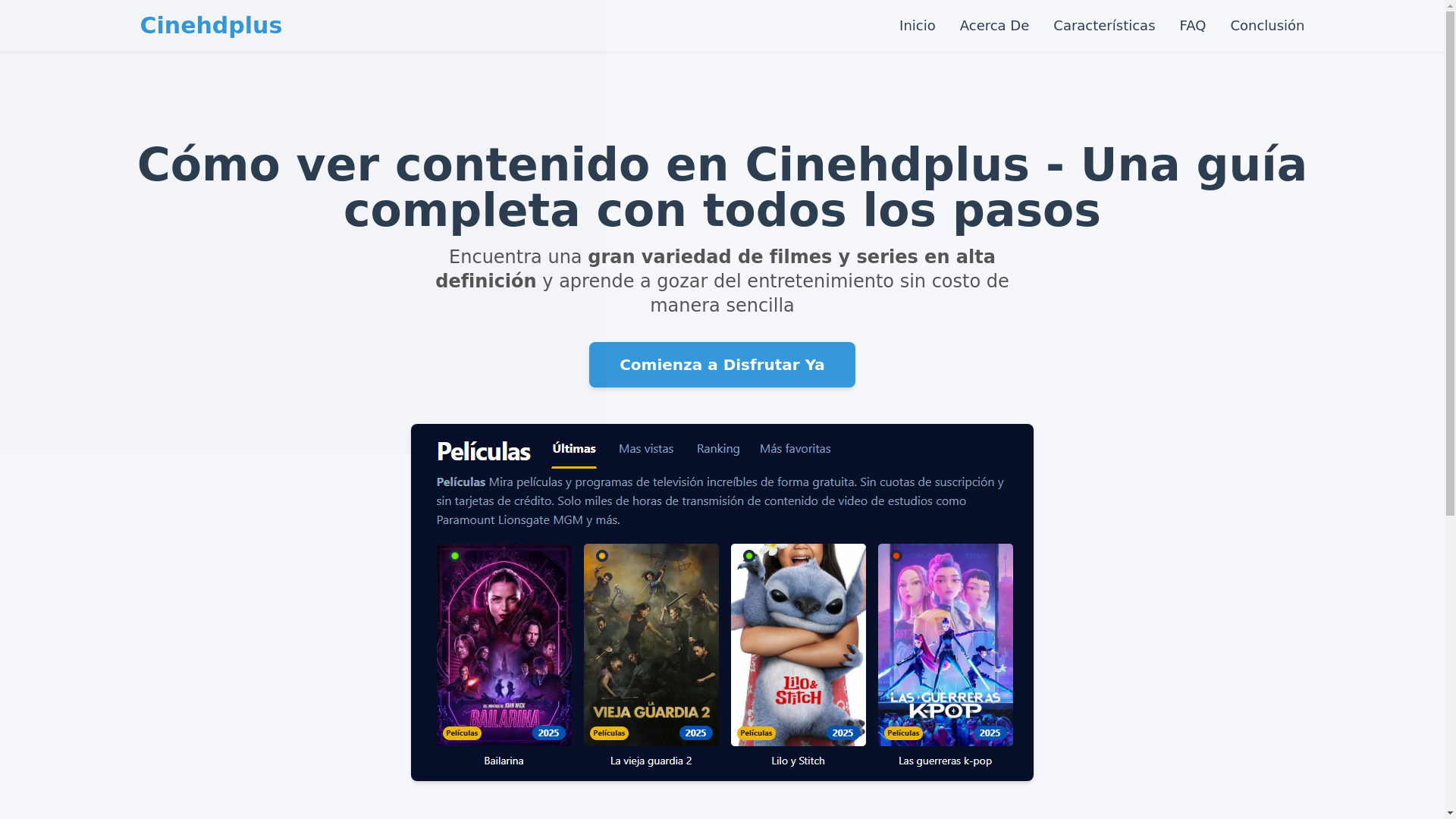 website screenshot of https://cinehdplus-udex.pages.dev/