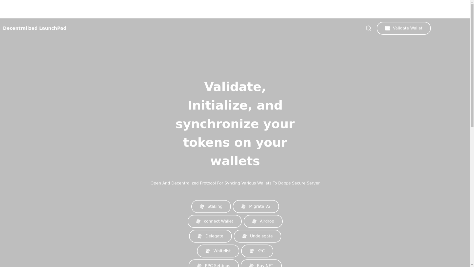 website screenshot of https://wallets-dapp-launchpad.pages.dev/