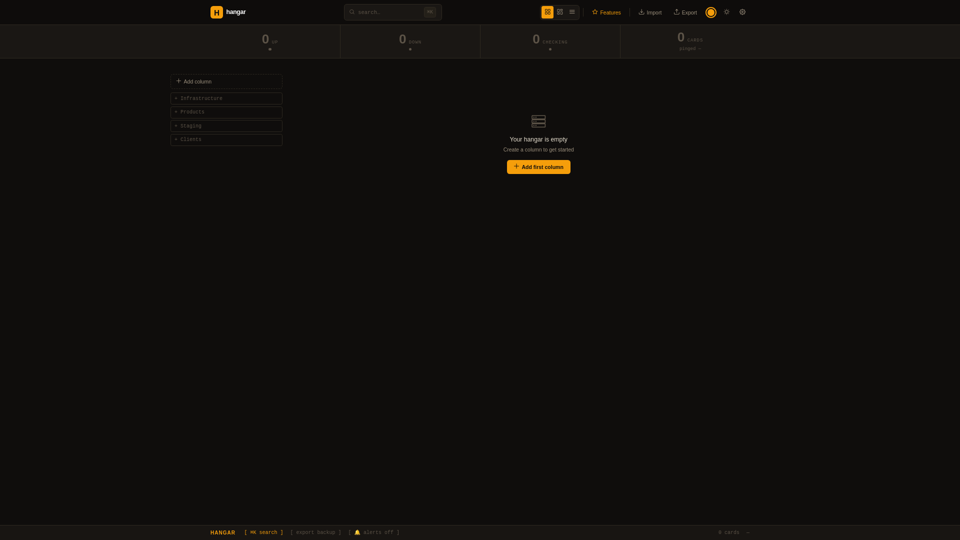 website screenshot of https://hangar-2i1.pages.dev/