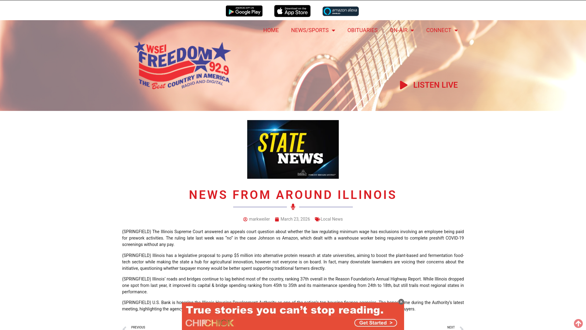 website screenshot of https://freedom929.com/news-from-around-illinois-146/