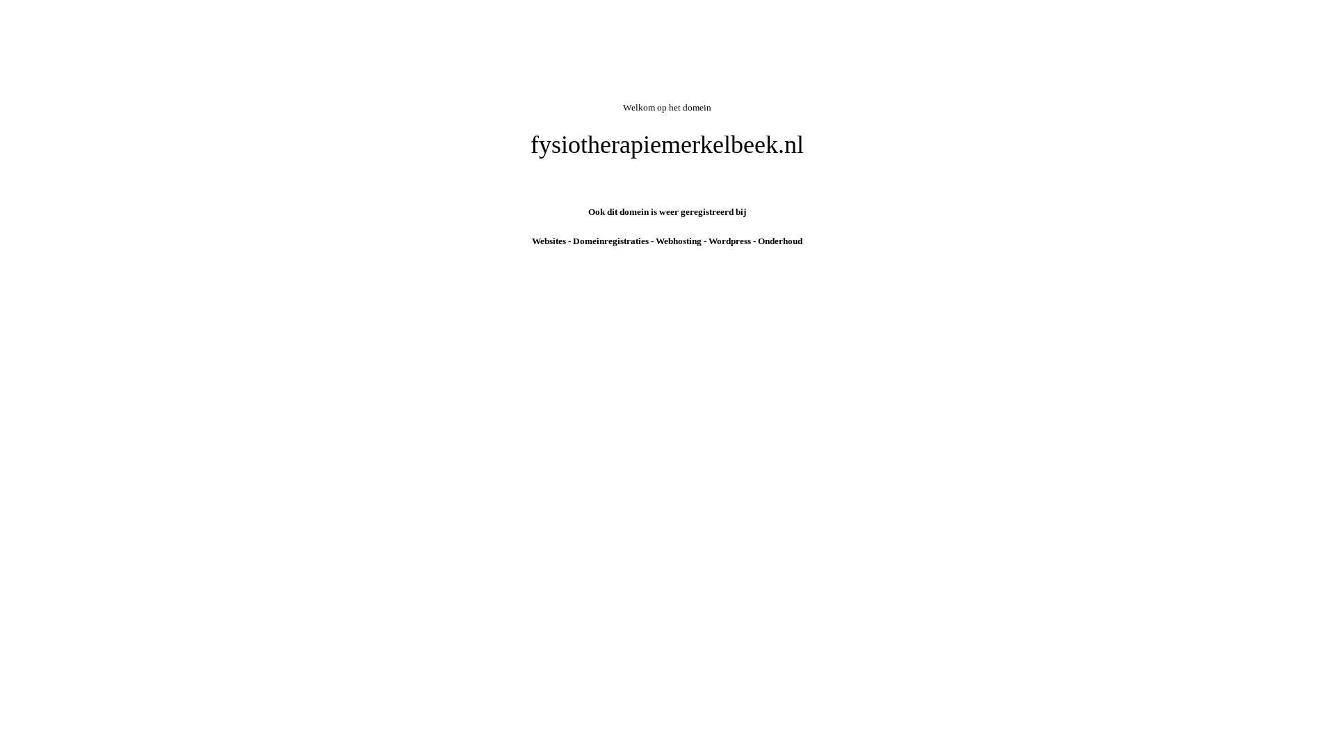 website screenshot of https://fysiotherapiemerkelbeek.nl/