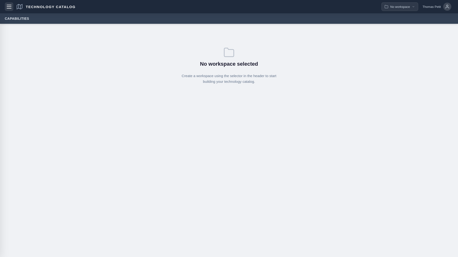 website screenshot of https://technology-catalog.pages.dev/