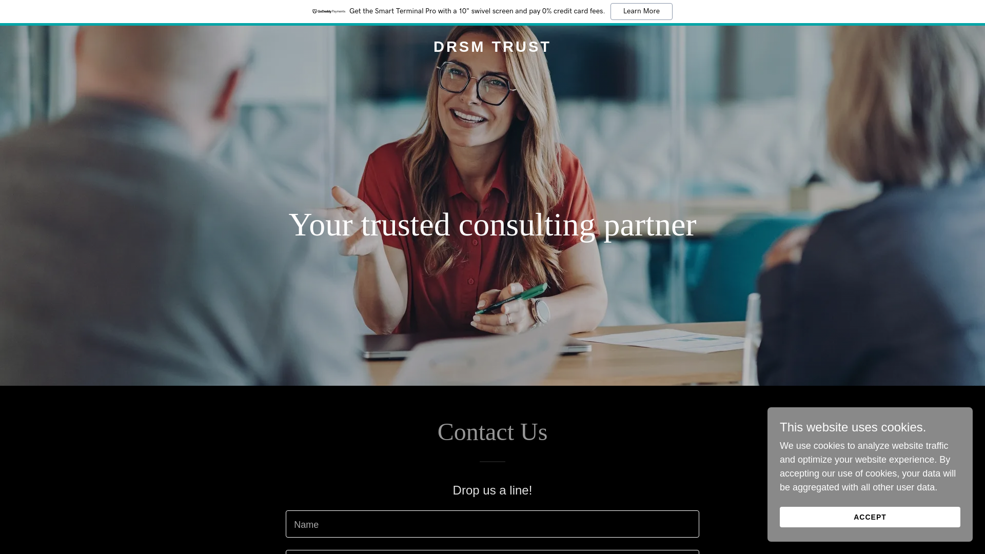 website screenshot of https://drsmtrust.com/