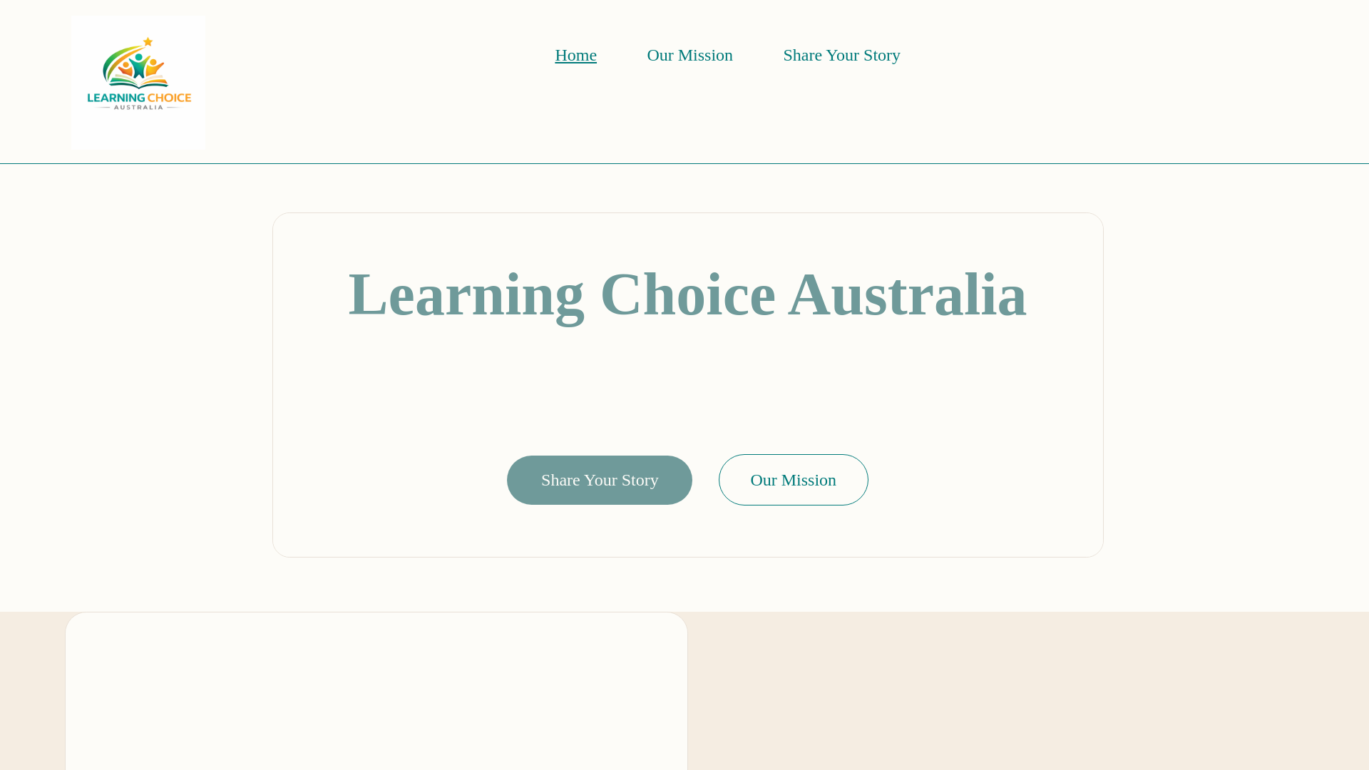 website screenshot of https://learningchoiceaustralia.com.au/