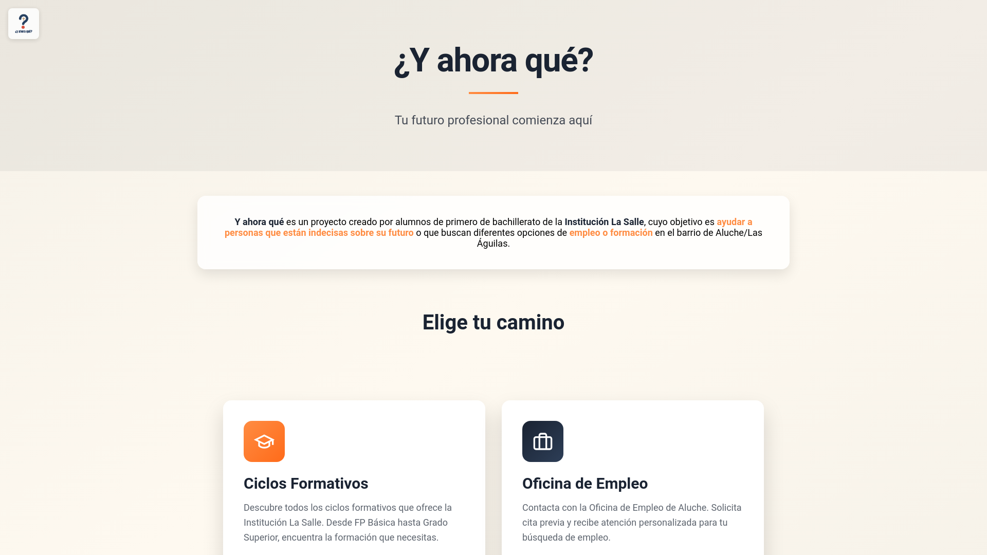 website screenshot of https://yahoraquee.es/