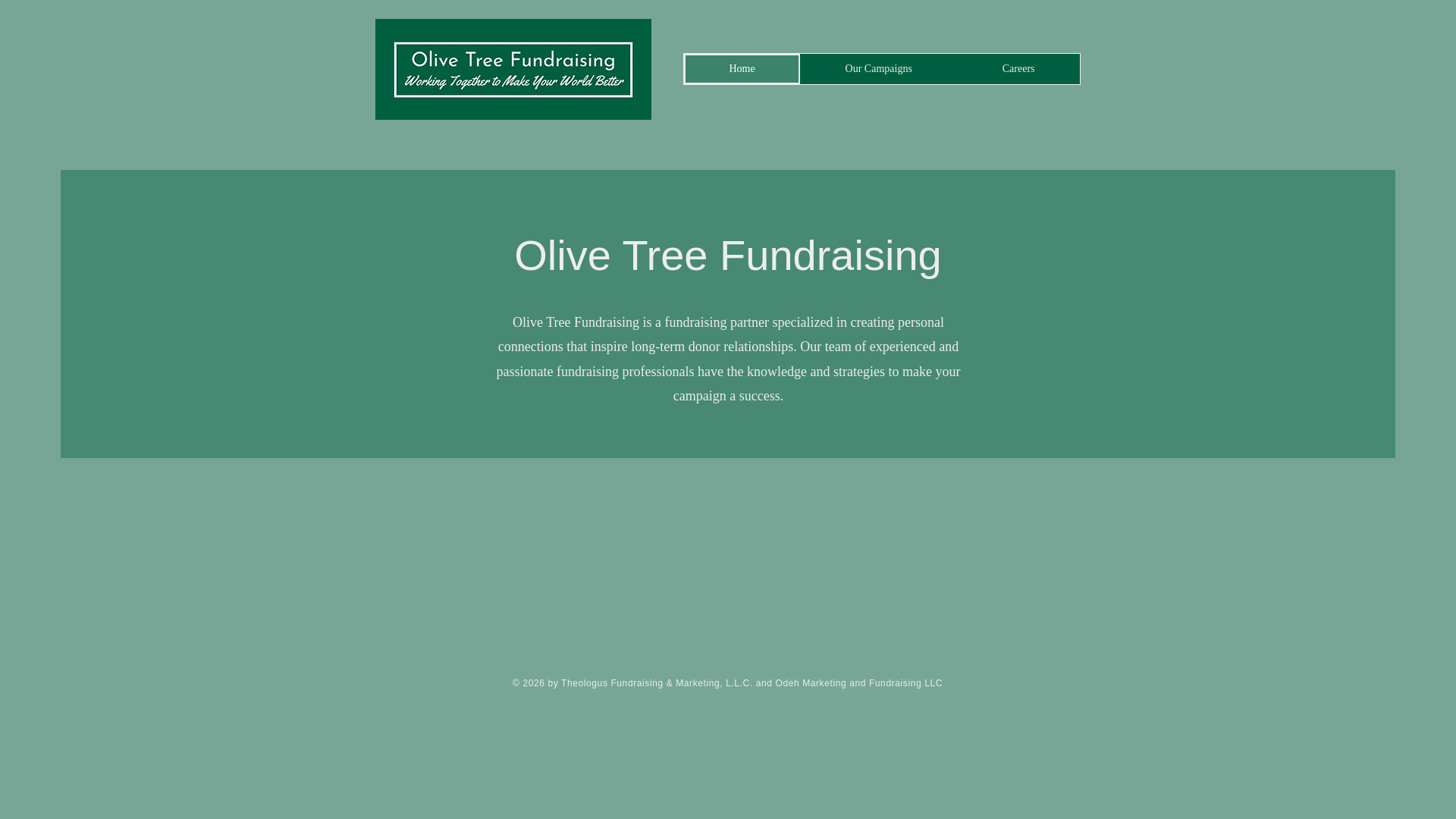 website screenshot of https://olivetreefundraising.com