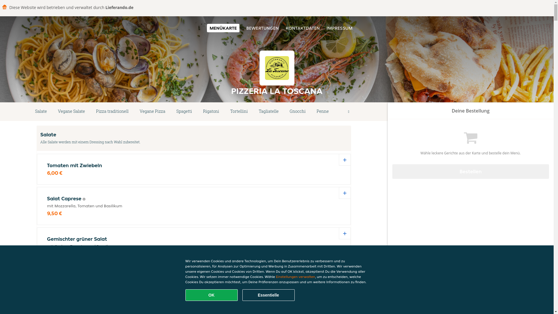 website screenshot of https://pizzerialatoscana-badhomburgvorderhohe.de/