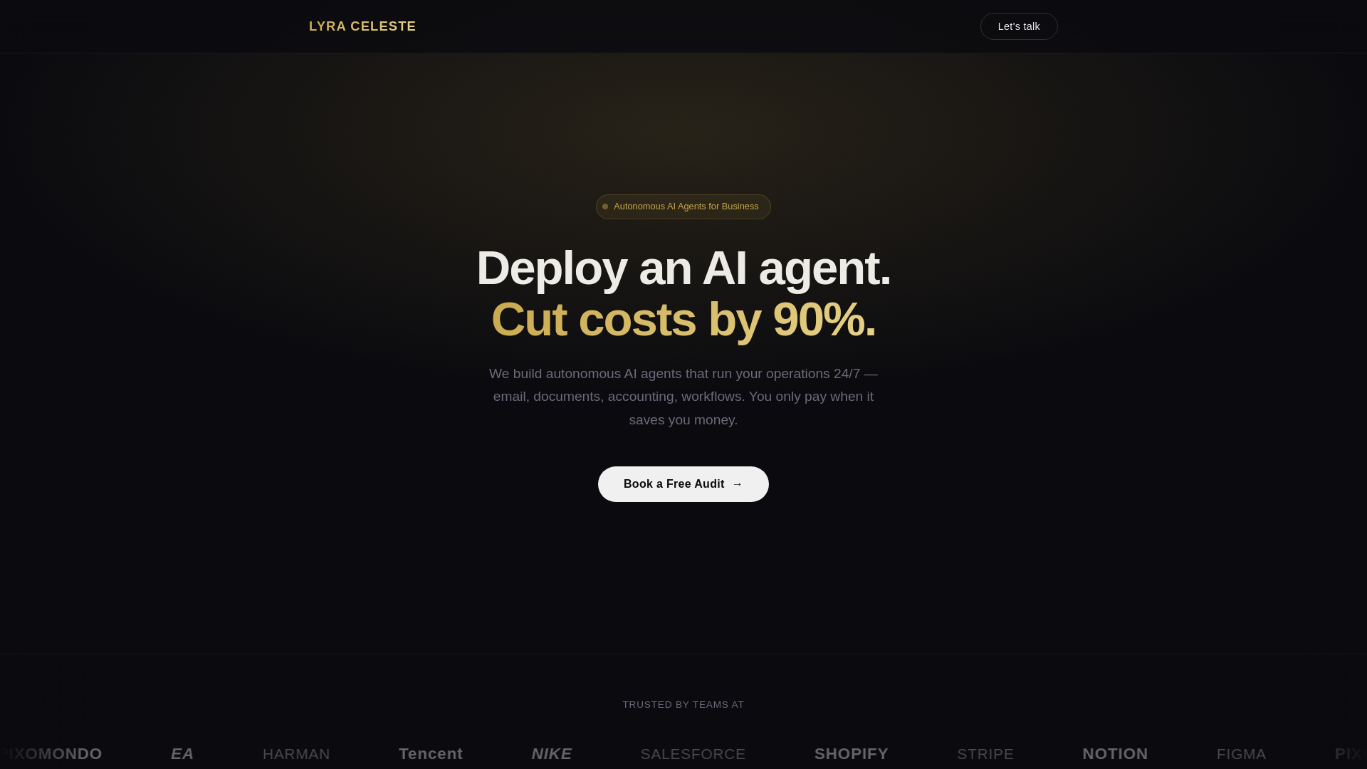 website screenshot of https://lyra-celeste.pages.dev/