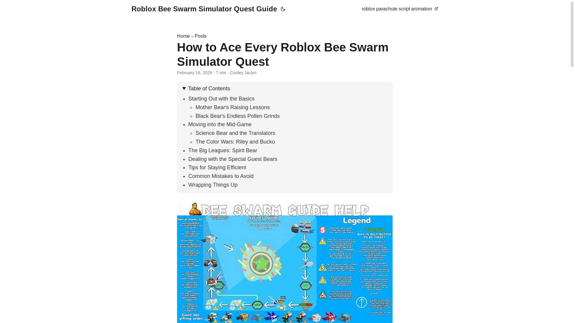 website screenshot of https://roblox-bee-swarm-simulator-quest-guide.pages.dev/