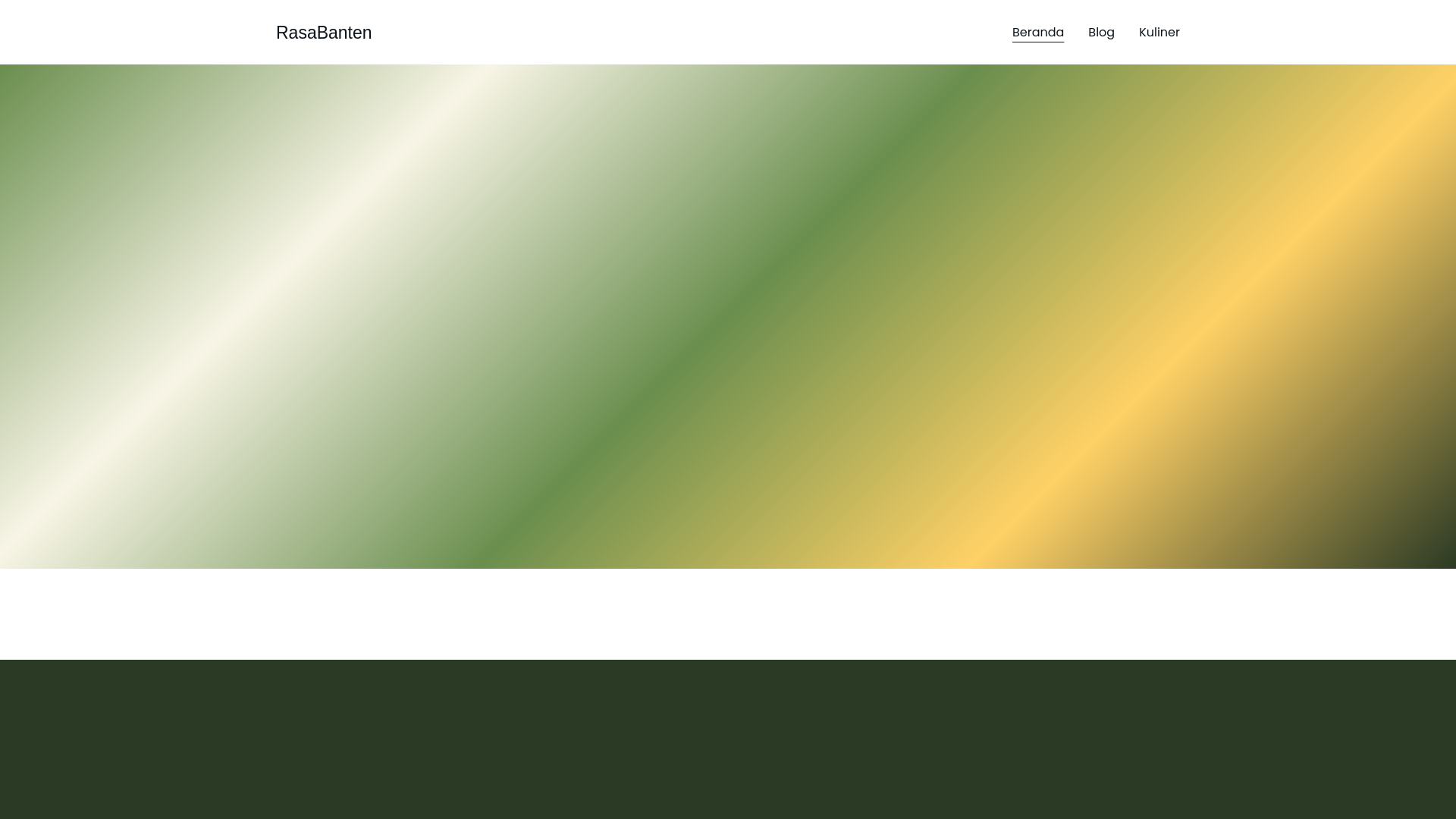 website screenshot of https://kulinerbanten.id