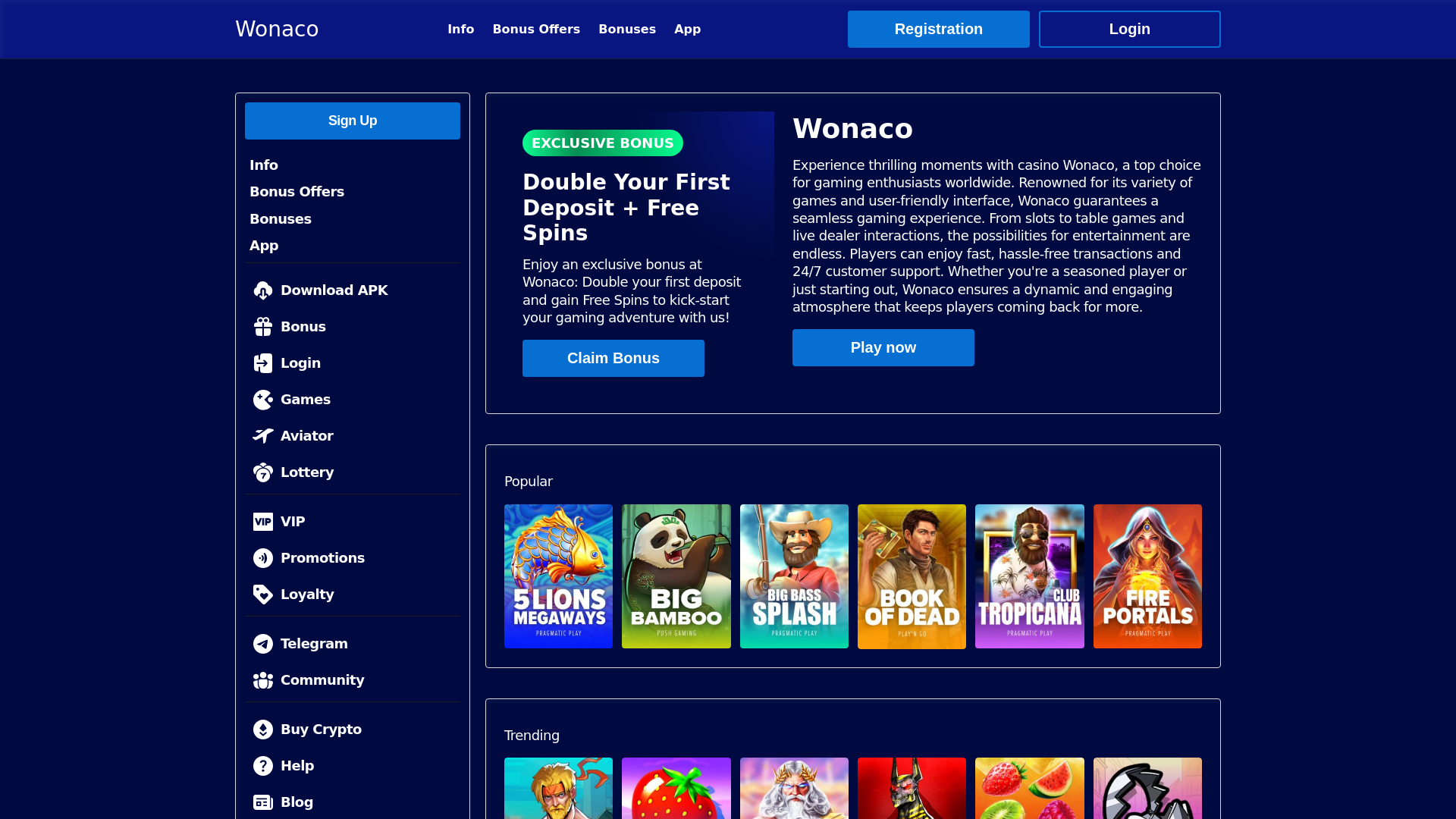 website screenshot of https://wonaco-us.pages.dev/