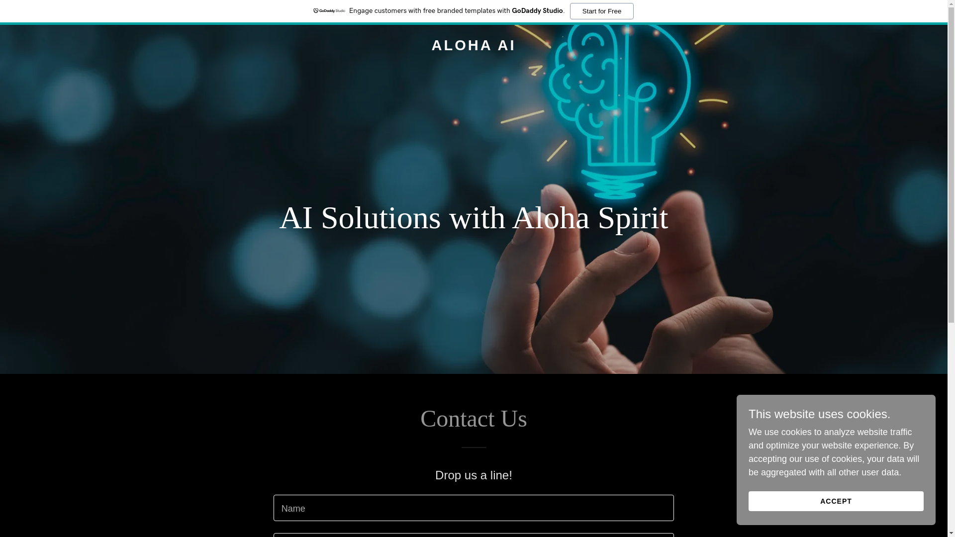 website screenshot of https://ialoha.ai/