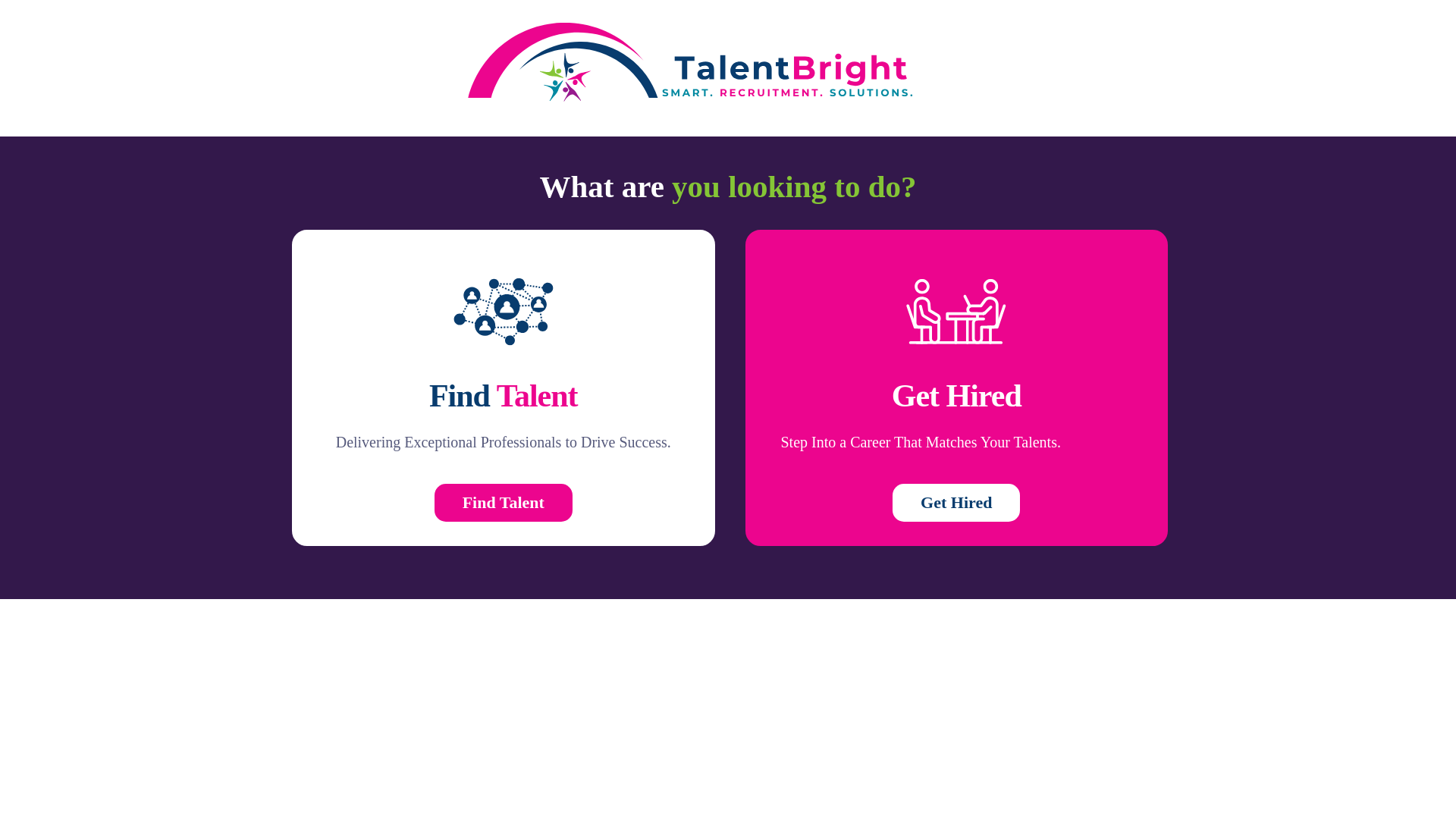 website screenshot of https://talentbrightgrowth.com
