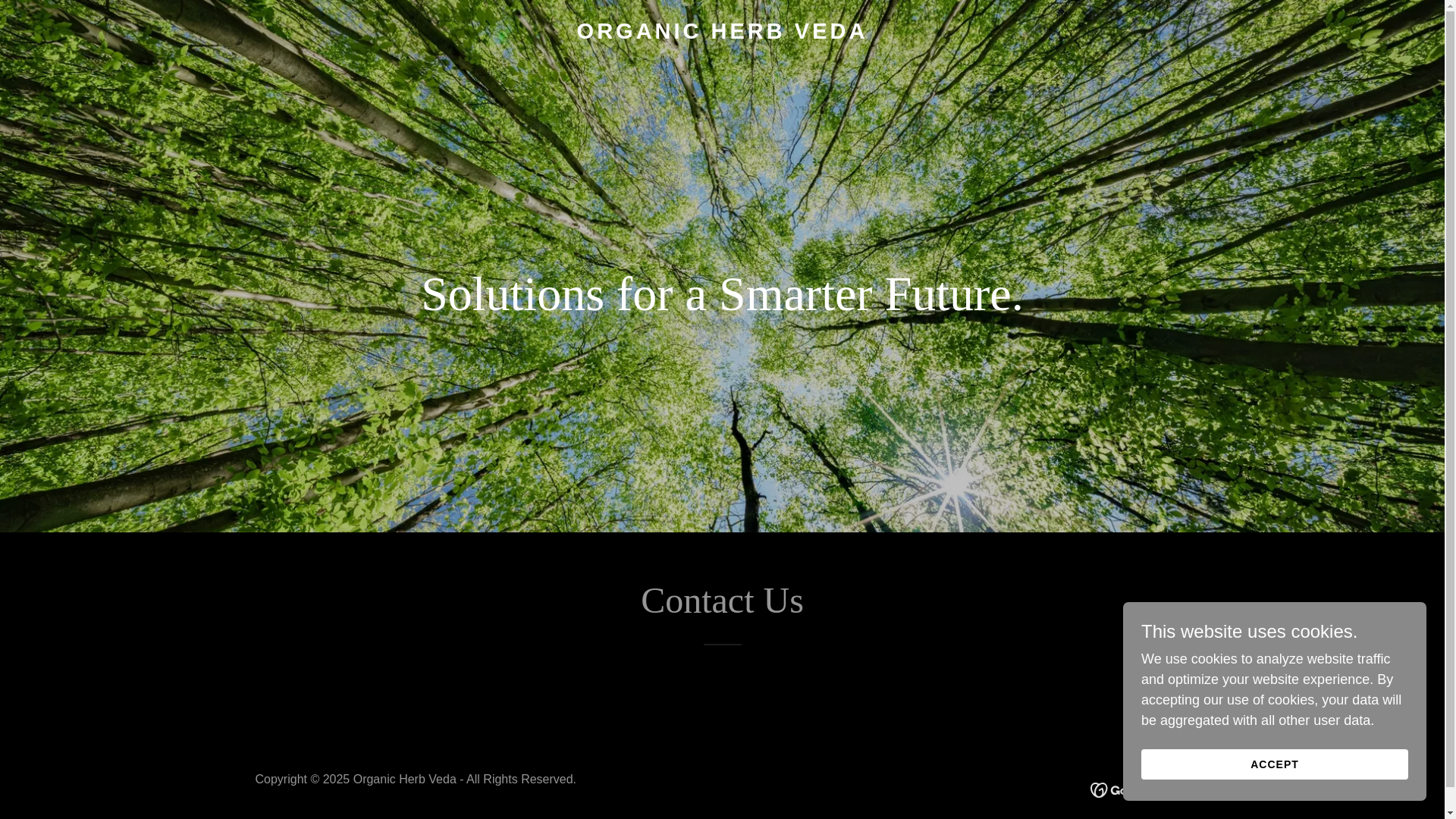 website screenshot of https://organicherbveda.com/